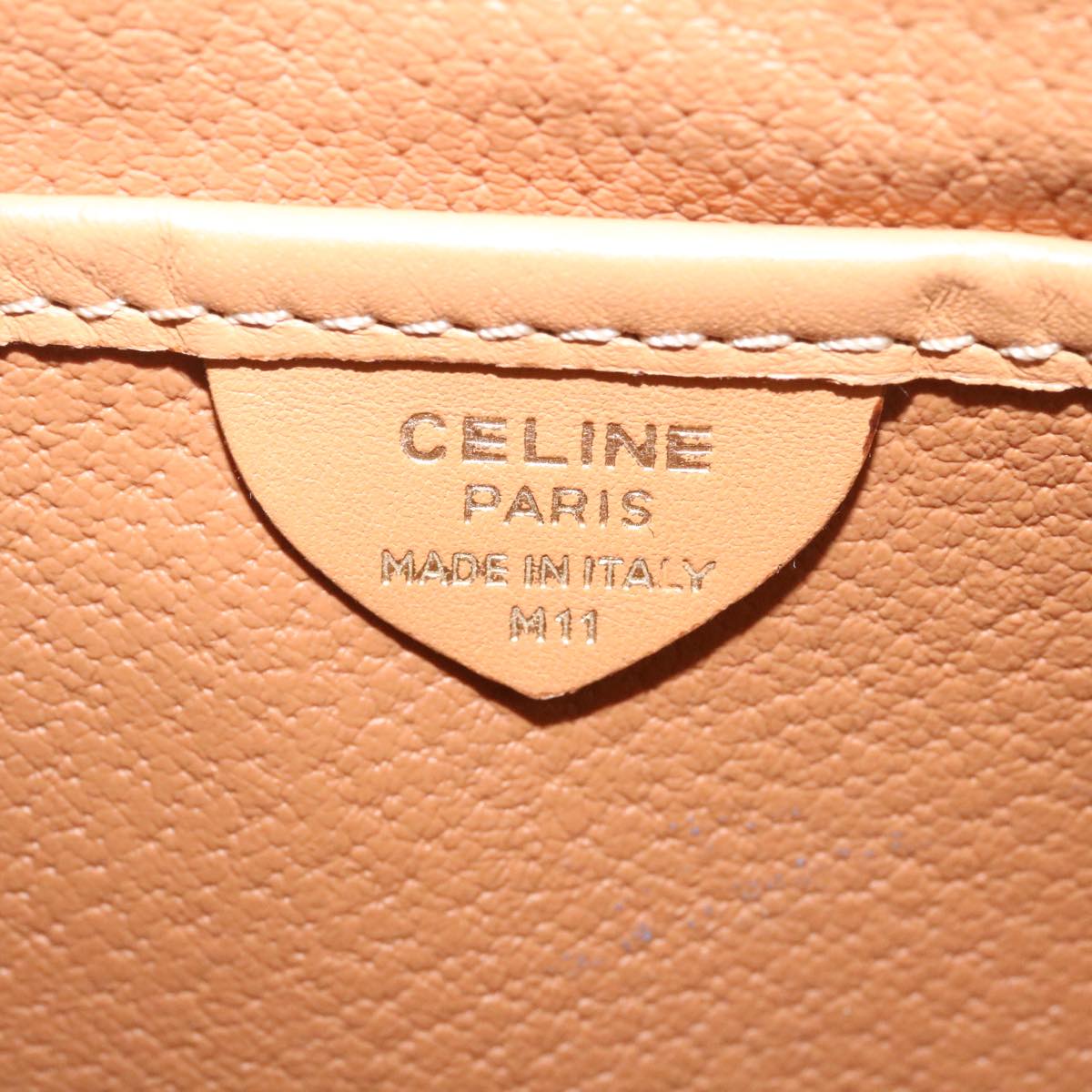 Celine CELINE Macadam Canvas Shoulder Bag PVC Leather Beige - AWL3506