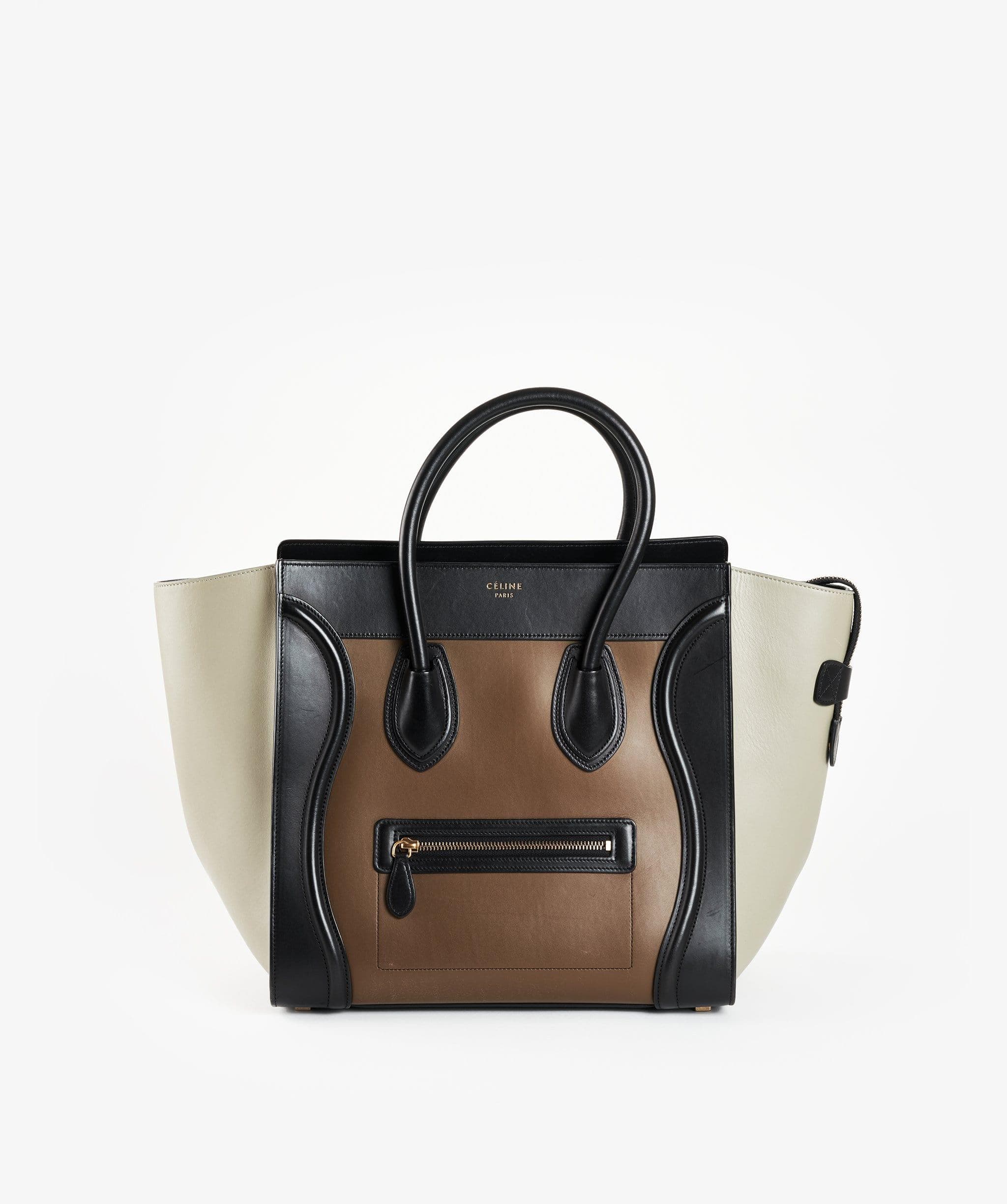 Celine Celine Luggage Micro Black Brown