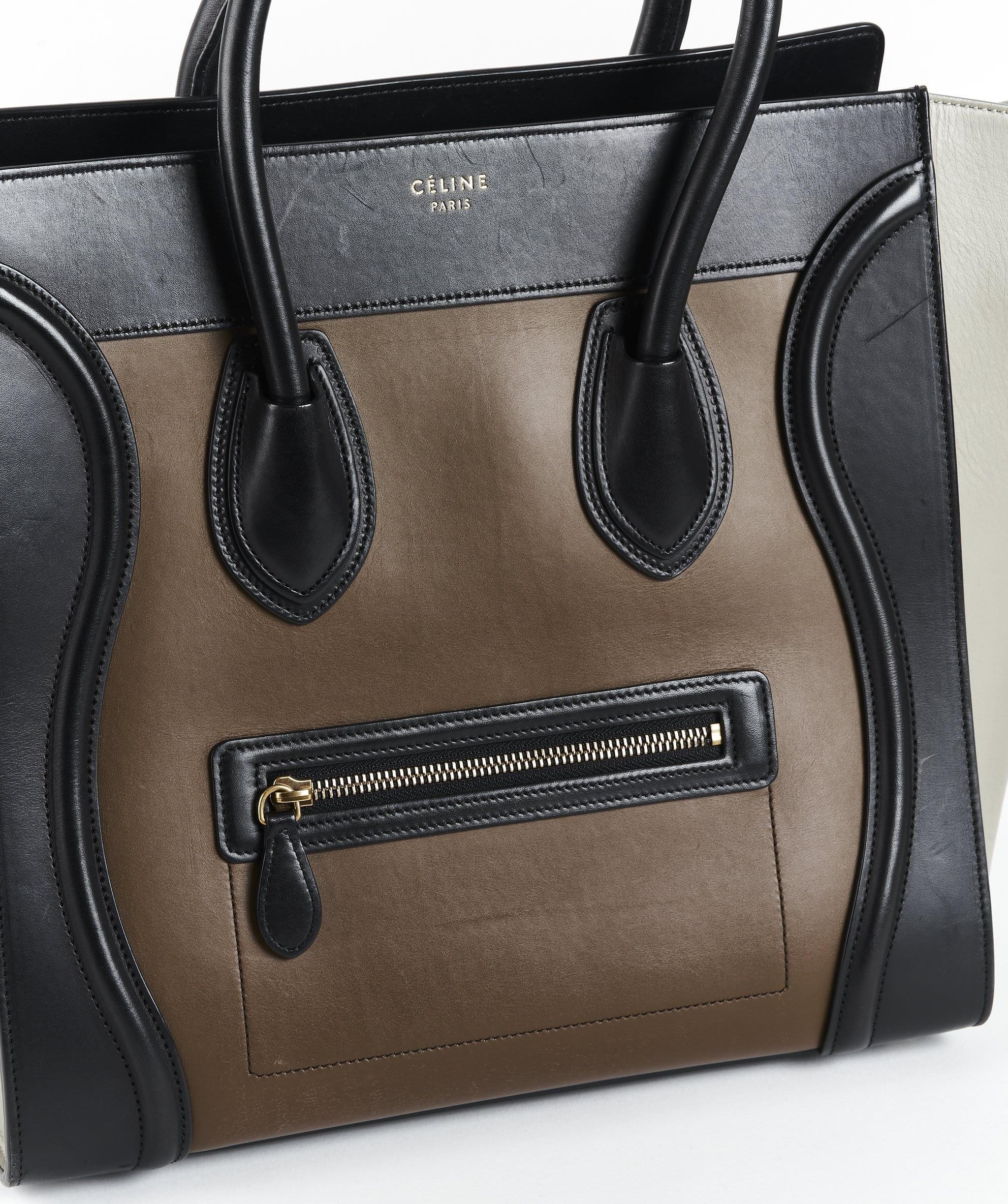 Celine Celine Luggage Micro Black Brown