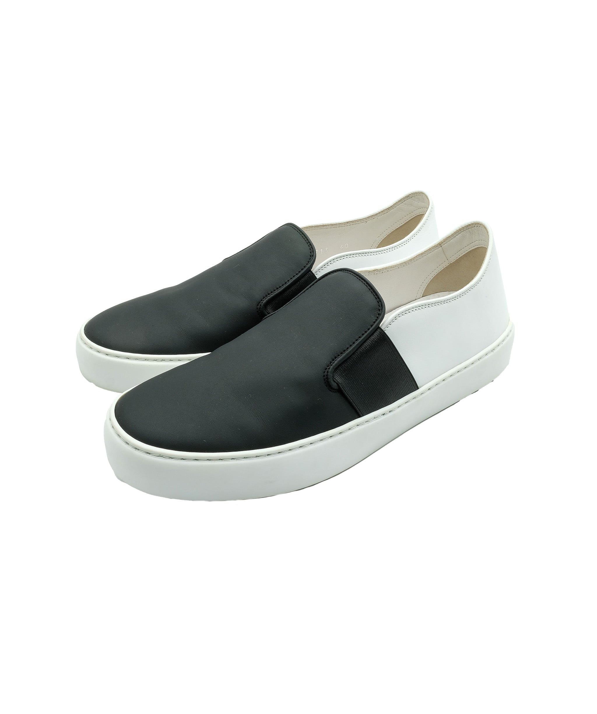 Chanel Chanel Black White Slip Ons 40EU