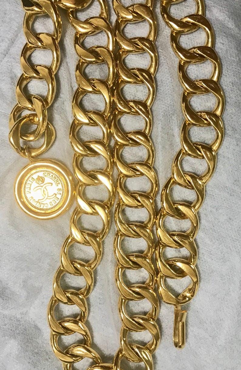 Chanel Chanel Gold Chain Belt Mademoiselle Charm