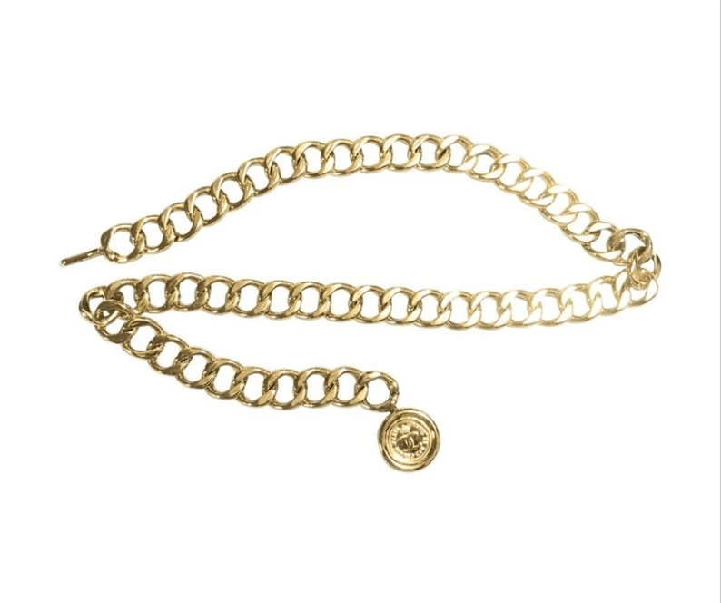 Chanel Chanel Gold Chain Belt Mademoiselle Charm