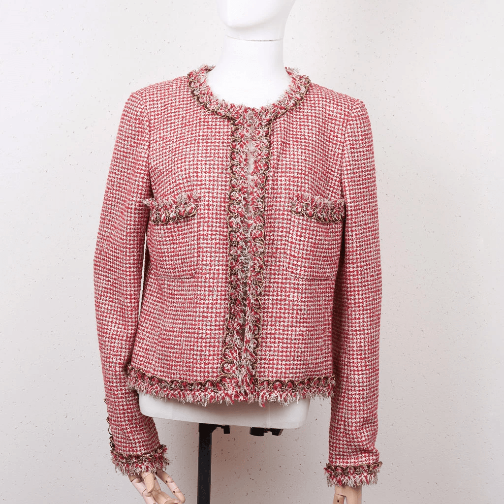 Chanel Chanel Red Tweed Jacket