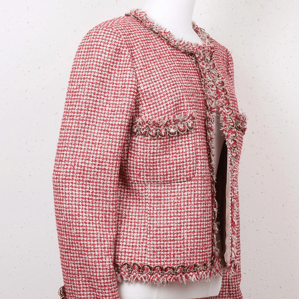 Chanel Chanel Red Tweed Jacket