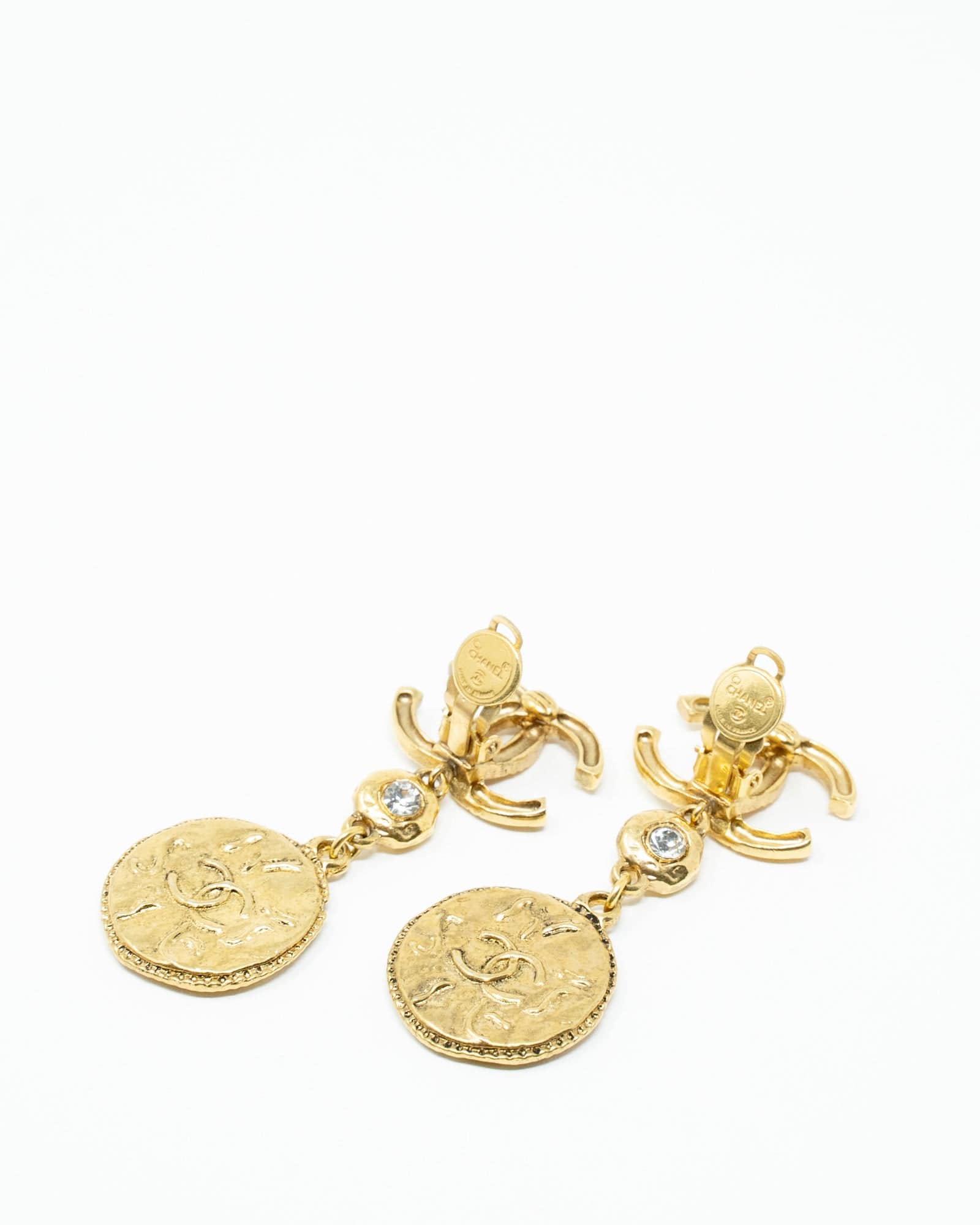 Chanel CC MEDALLION DROP EARRINGS - AWL3406