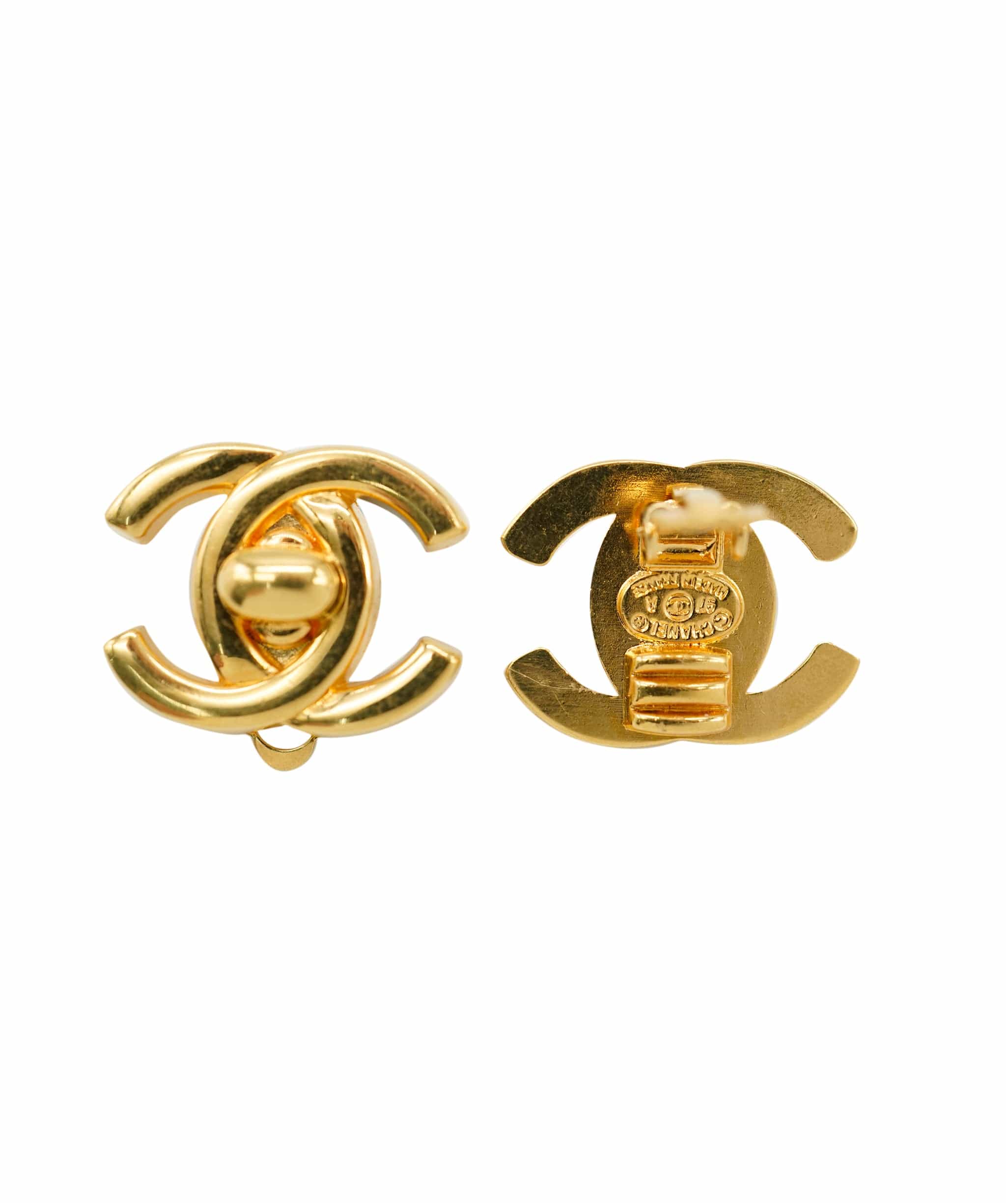 Chanel CC Small Clips Gold ASL7574