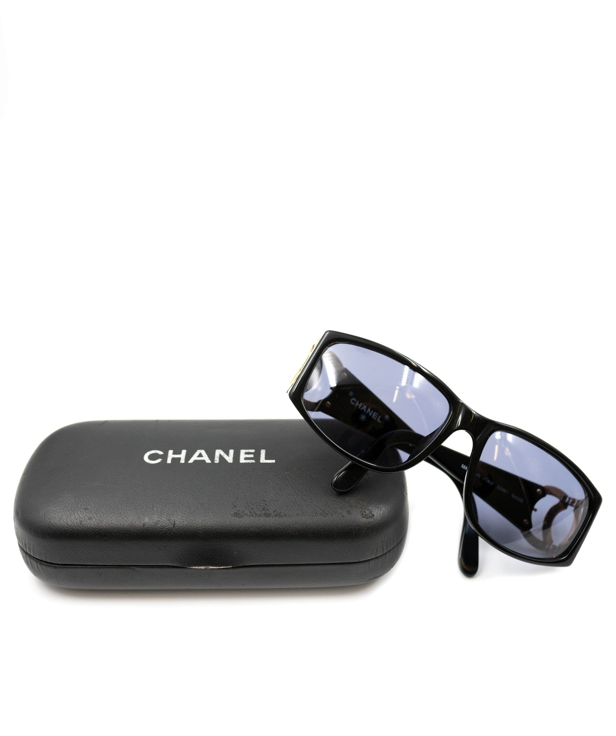 Chanel Cha Sungla blk folded CC temple - AWL3607