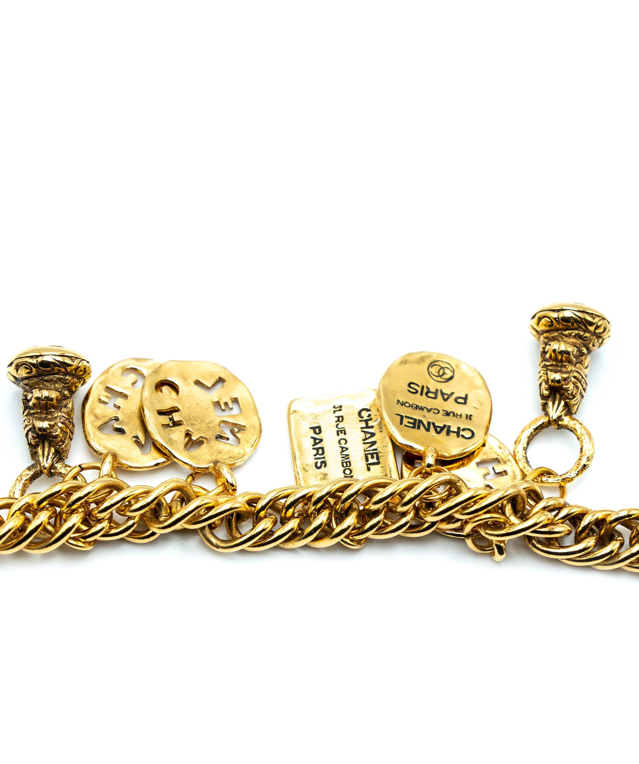 Chanel Chanel 24k Gold Plated Charm Bracelet - ASL3919