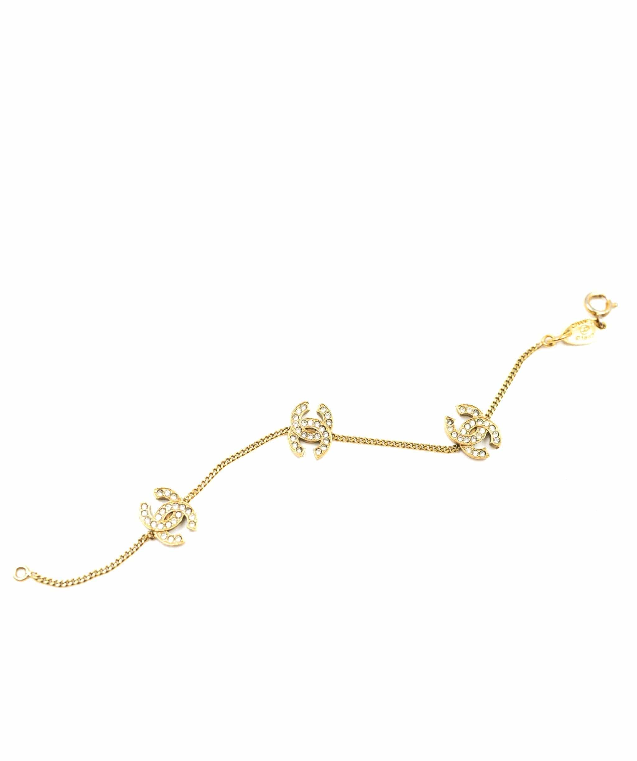 Chanel Chanel 3 CC Crystal motif bracelet - AWL3571