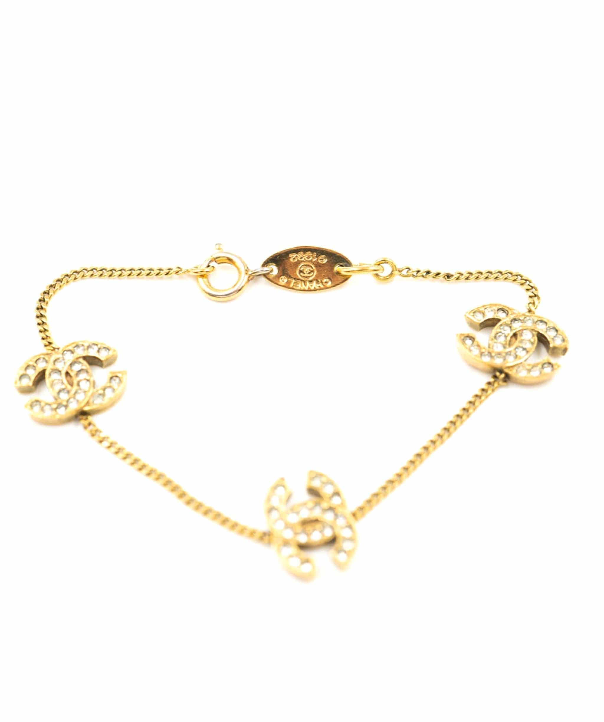 Chanel Chanel 3 CC Crystal motif bracelet - AWL3571