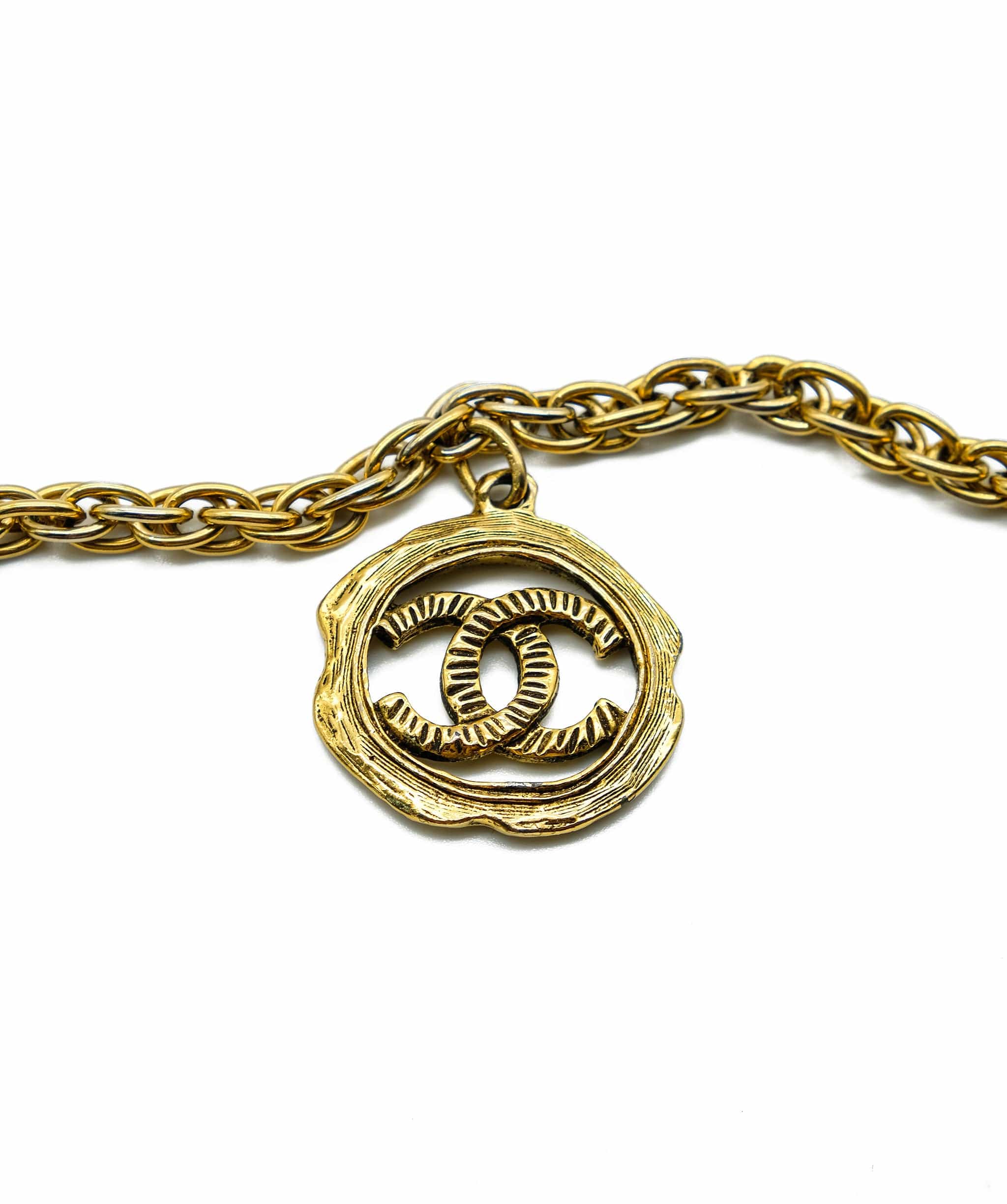 Chanel Chanel 9 gold medallions gold necklace ASL3860