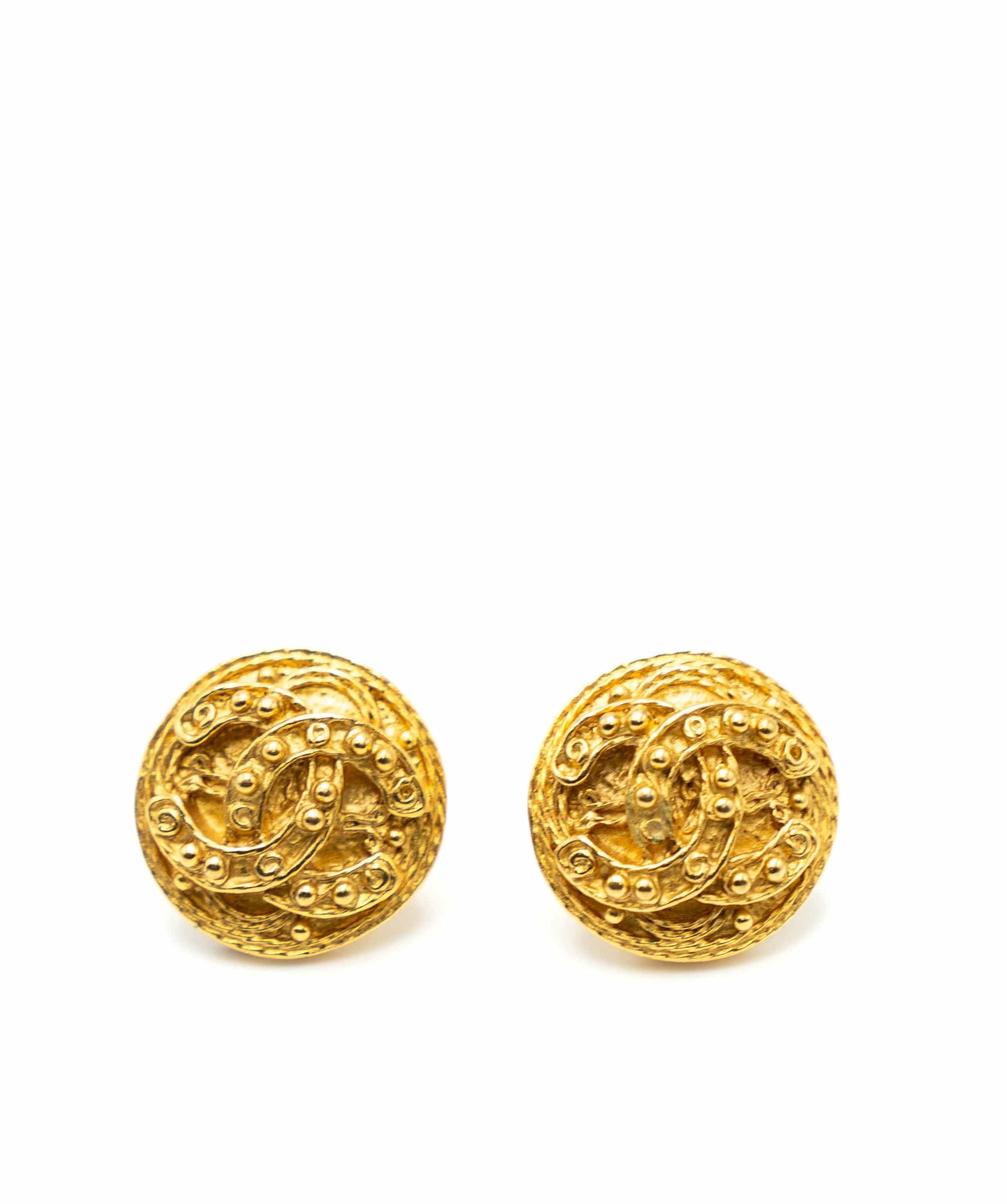 Chanel Chanel 94A 24k Gold Plated Earrings - ASL3900