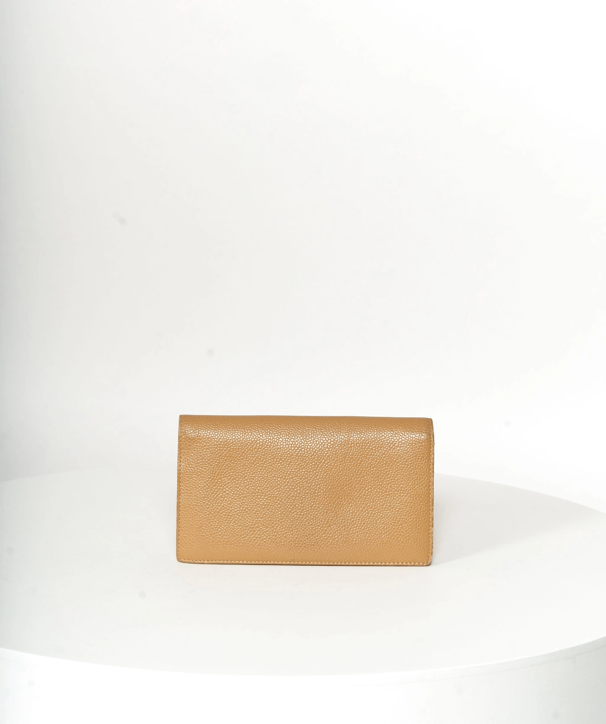 Chanel Chanel Beige Caviar Bi Fold CC Wallet