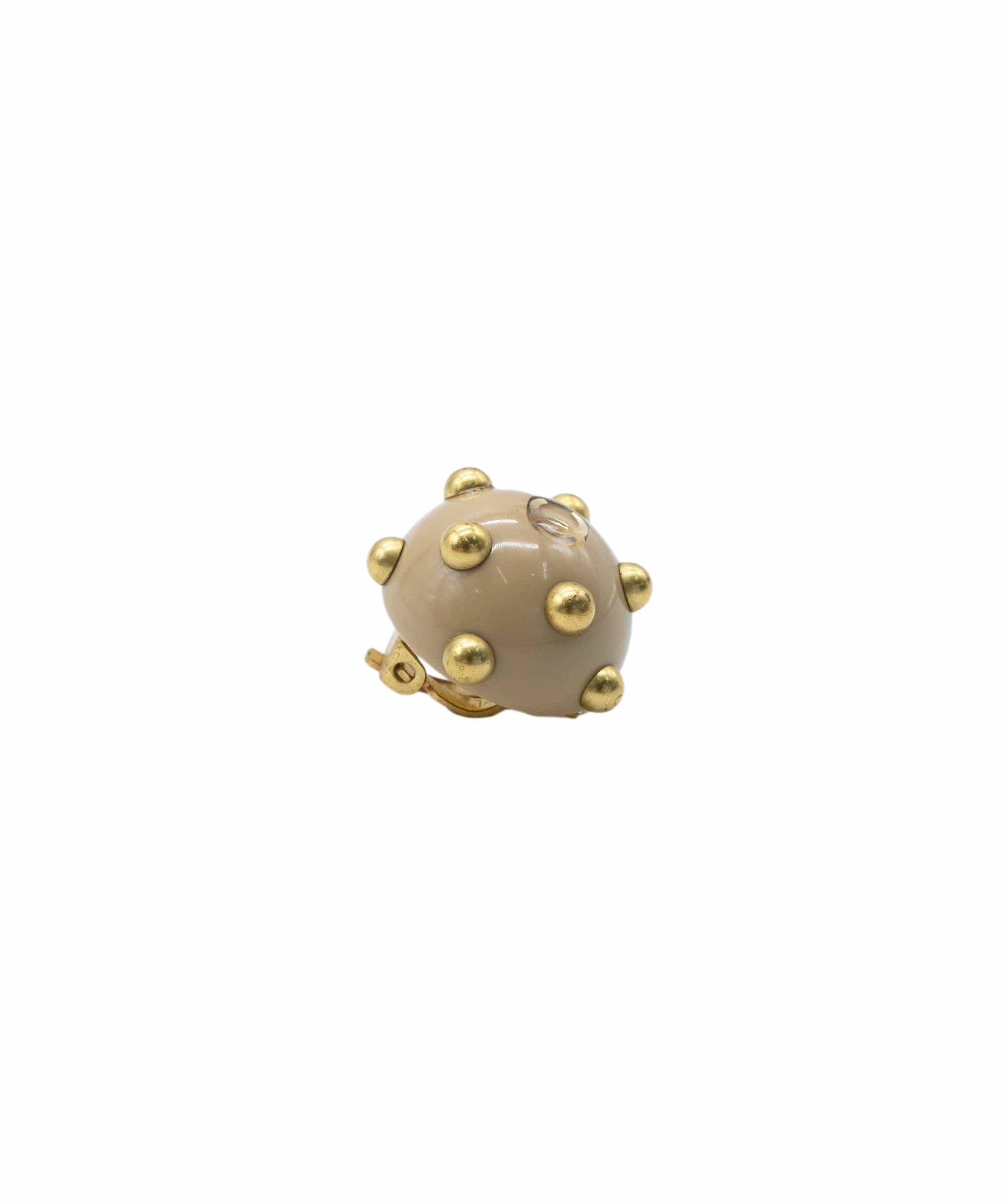 Chanel Chanel beige studded earrings ASL3992