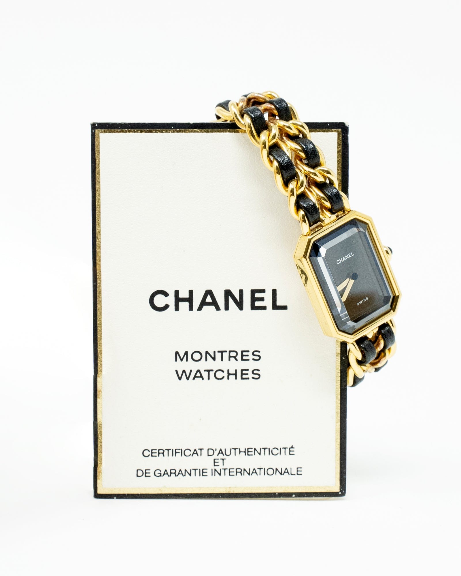 Chanel Chanel black and gold premier watch- AWL2579