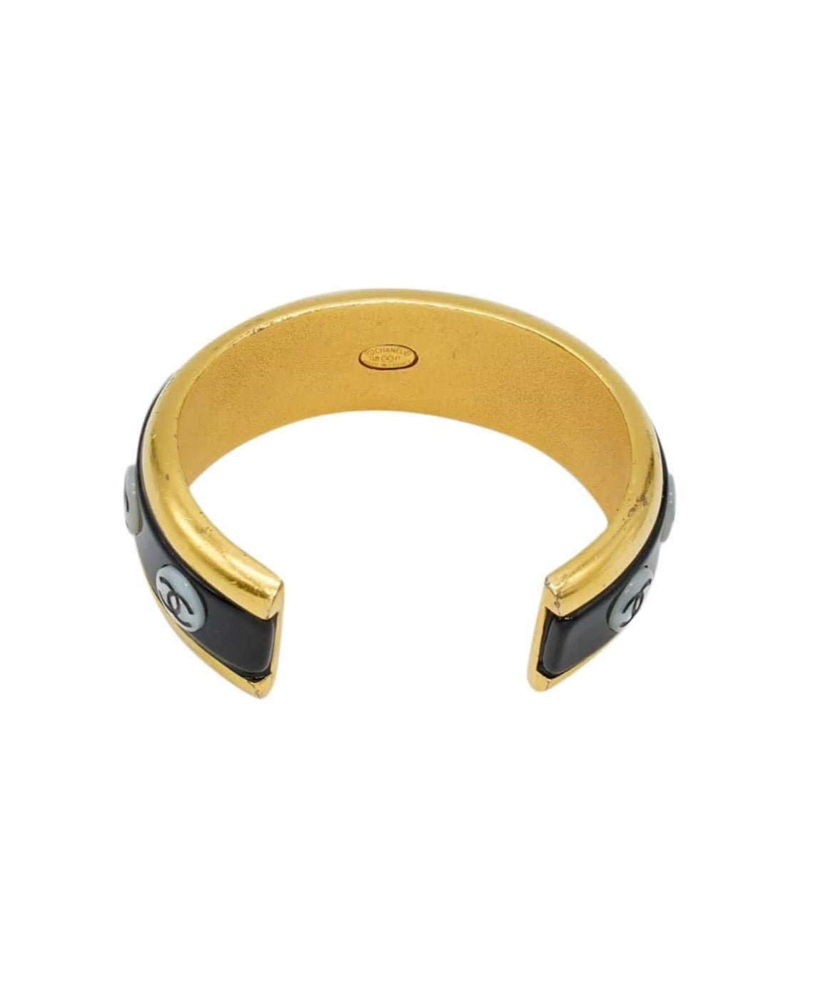 Chanel Chanel black and mini CCs bangle 98P AWL4418