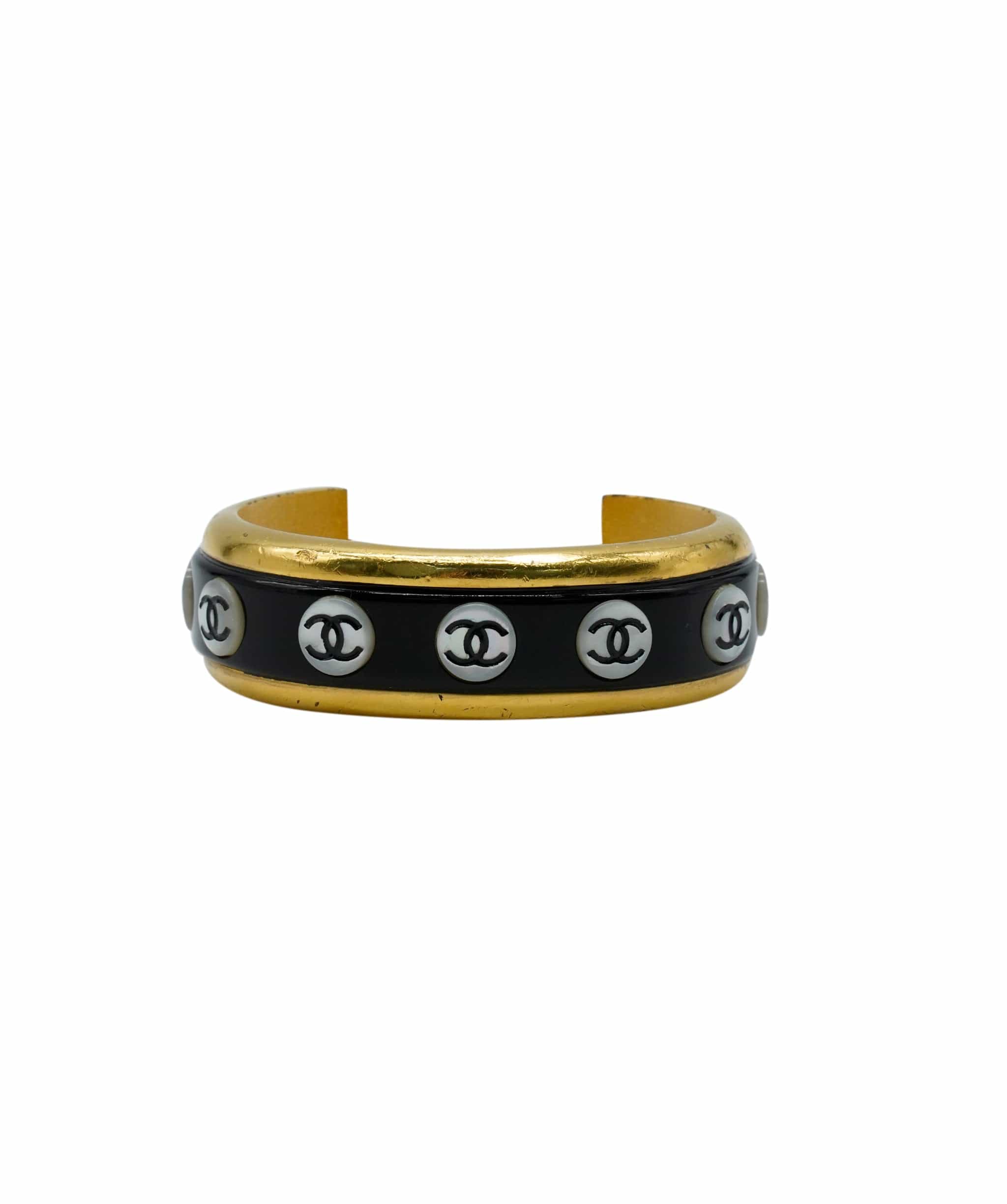 Chanel Chanel black and mini CCs bangle 98P AWL4418