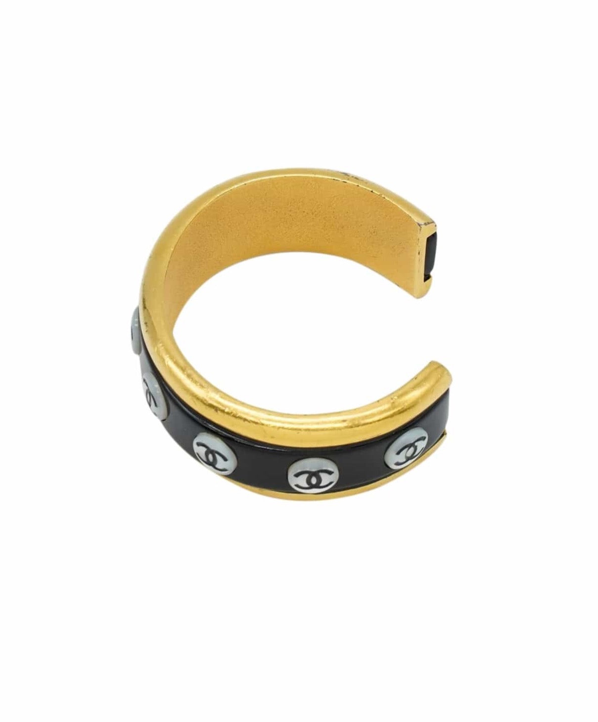 Chanel Chanel black and mini CCs bangle 98P AWL4418