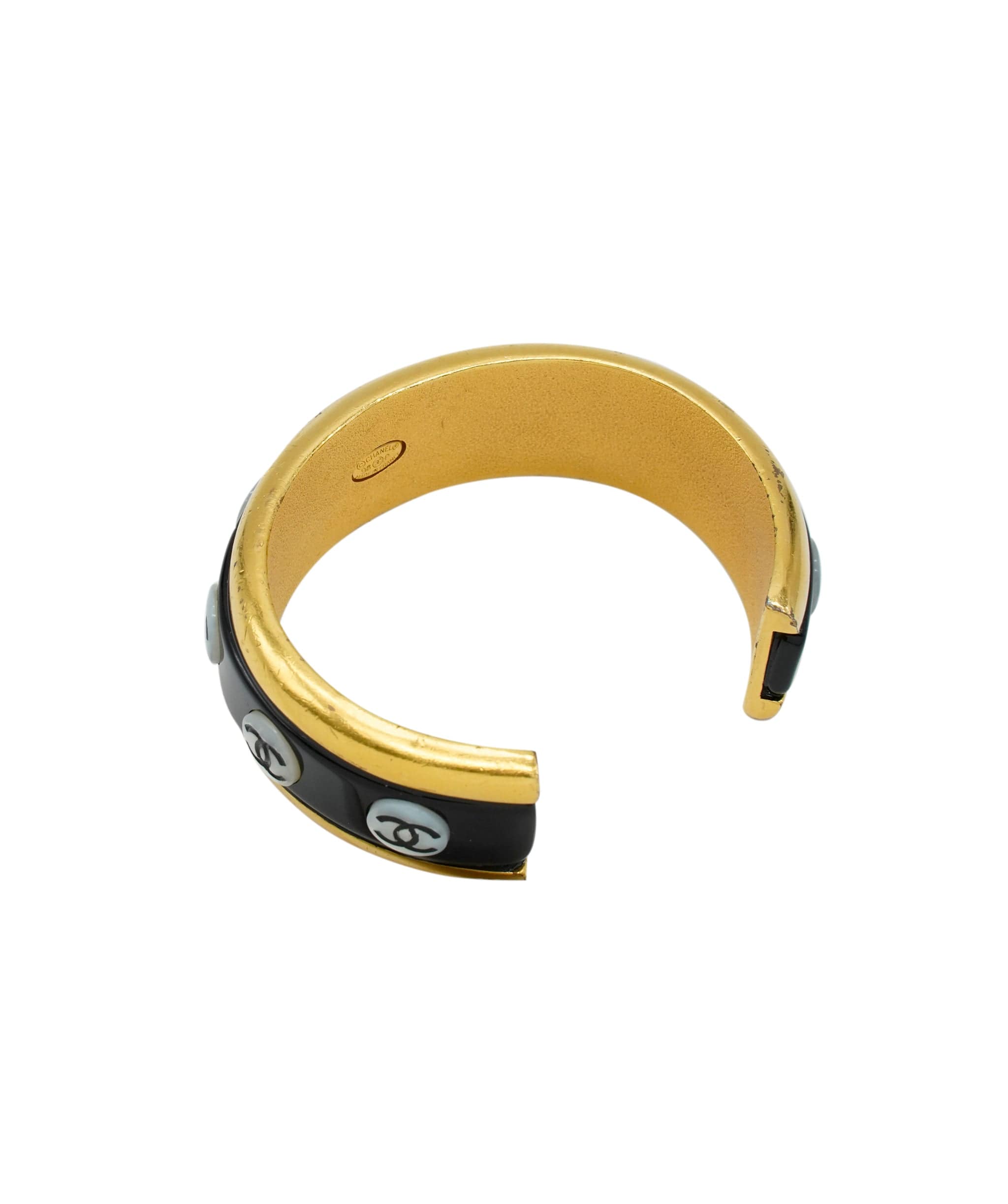 Chanel Chanel black and mini CCs bangle 98P AWL4418