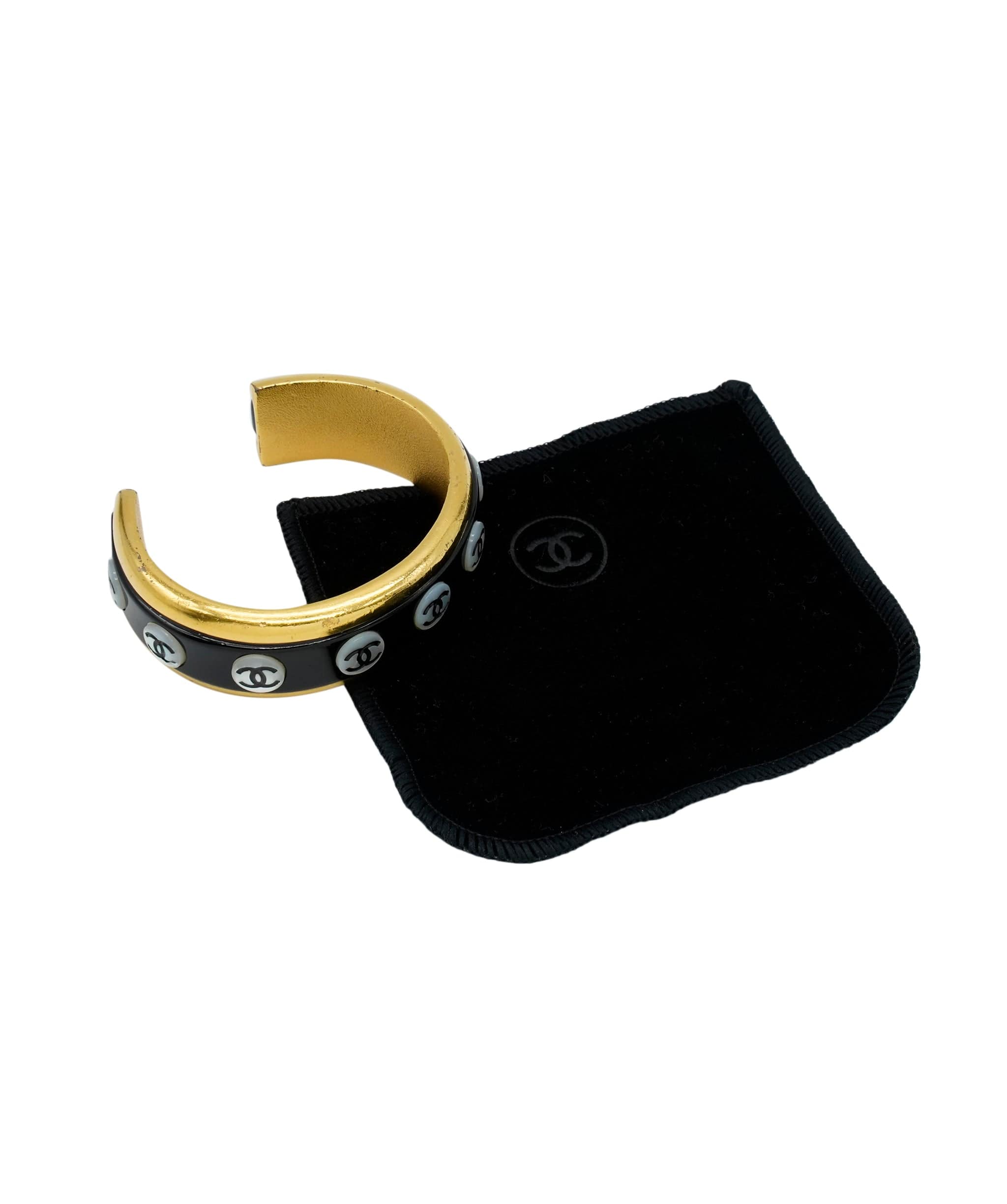 Chanel Chanel black and mini CCs bangle 98P AWL4418