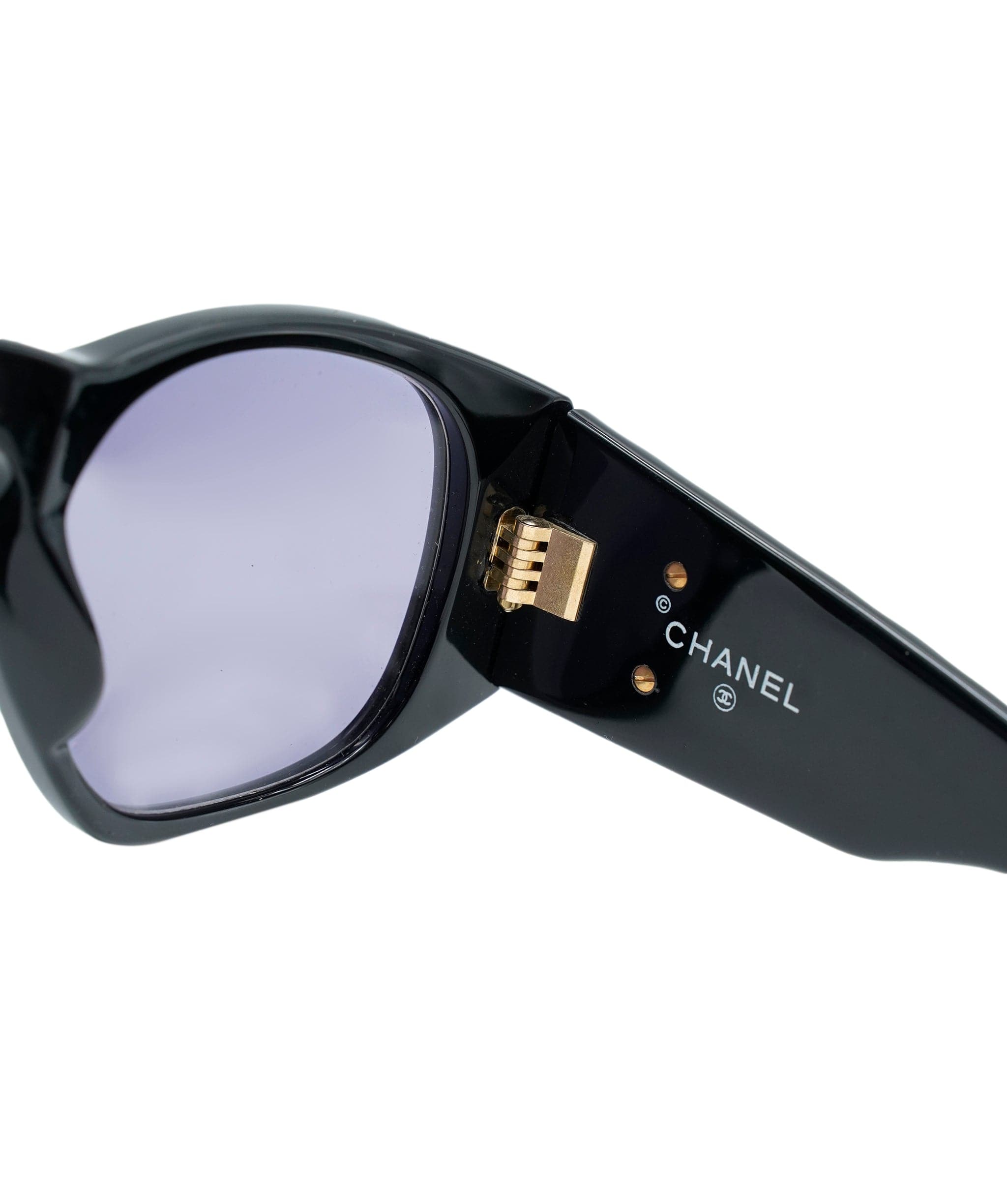 Chanel Chanel black CC matelasse sunglasses AWL4467