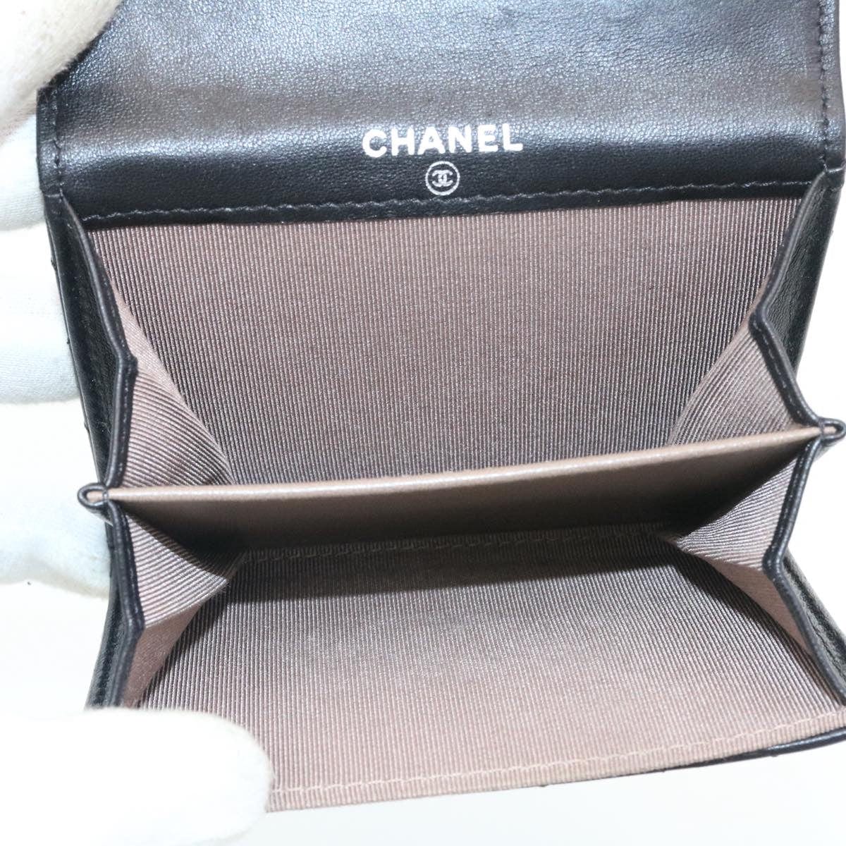 Chanel Chanel Black Classic Flap Coin Purse - ARL1019