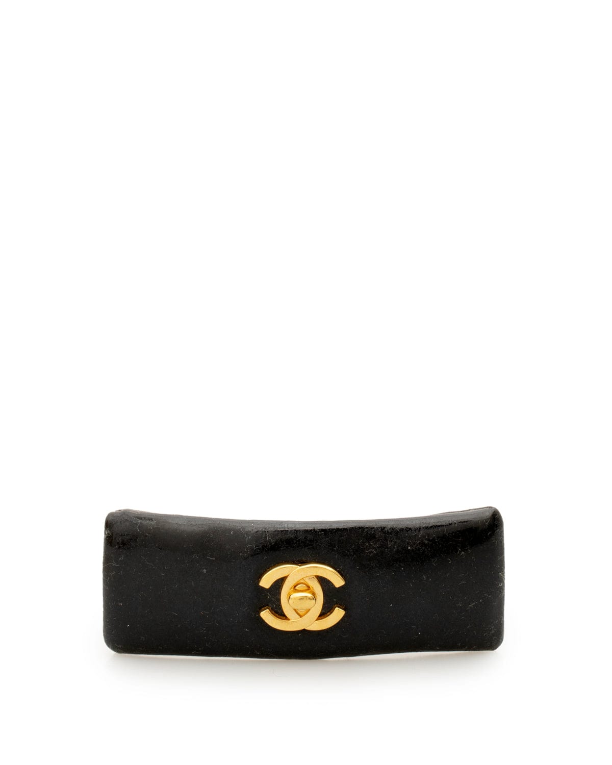 Chanel Chanel black leather hair Clip - AWL2440