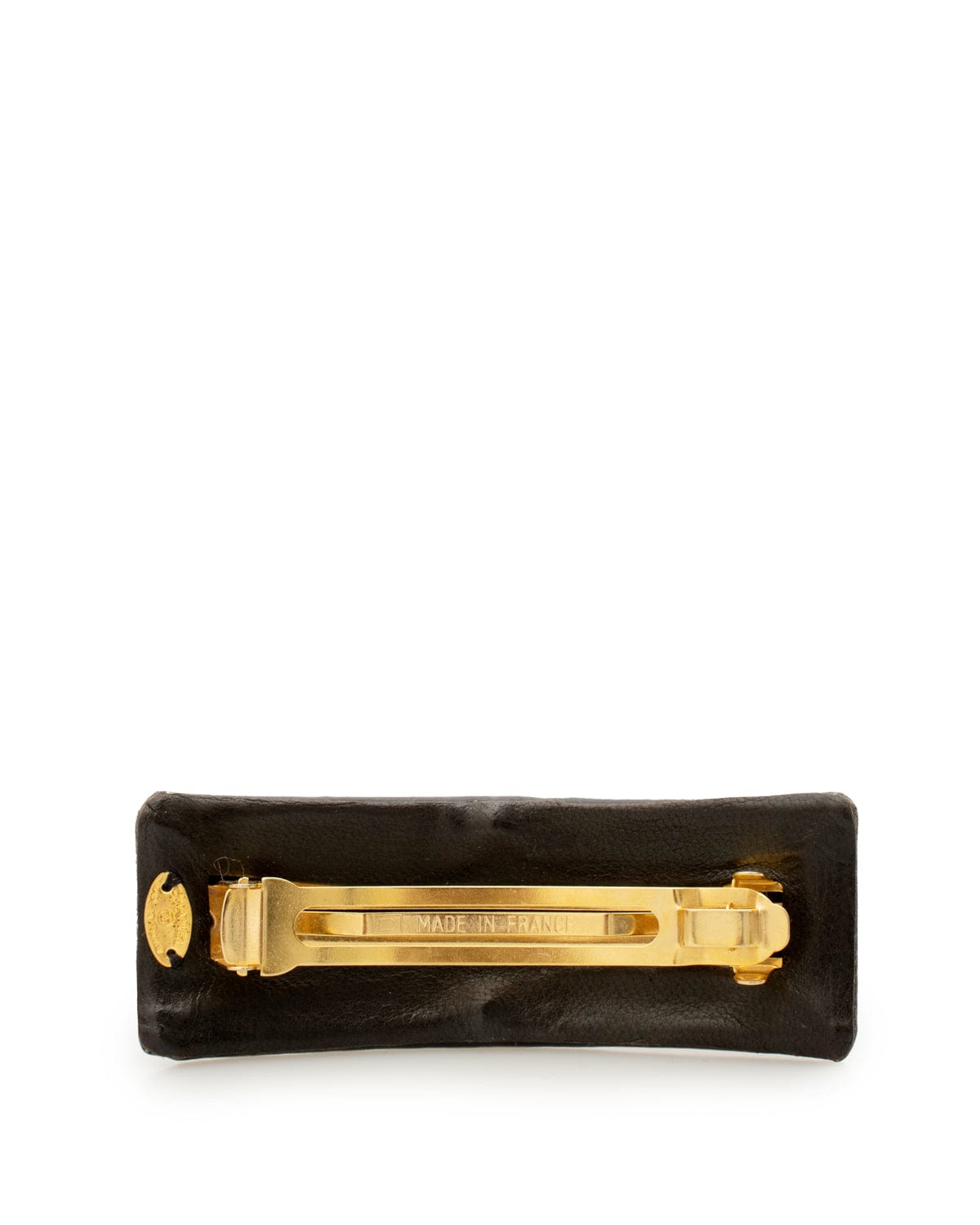 Chanel Chanel black leather hair Clip - AWL2440