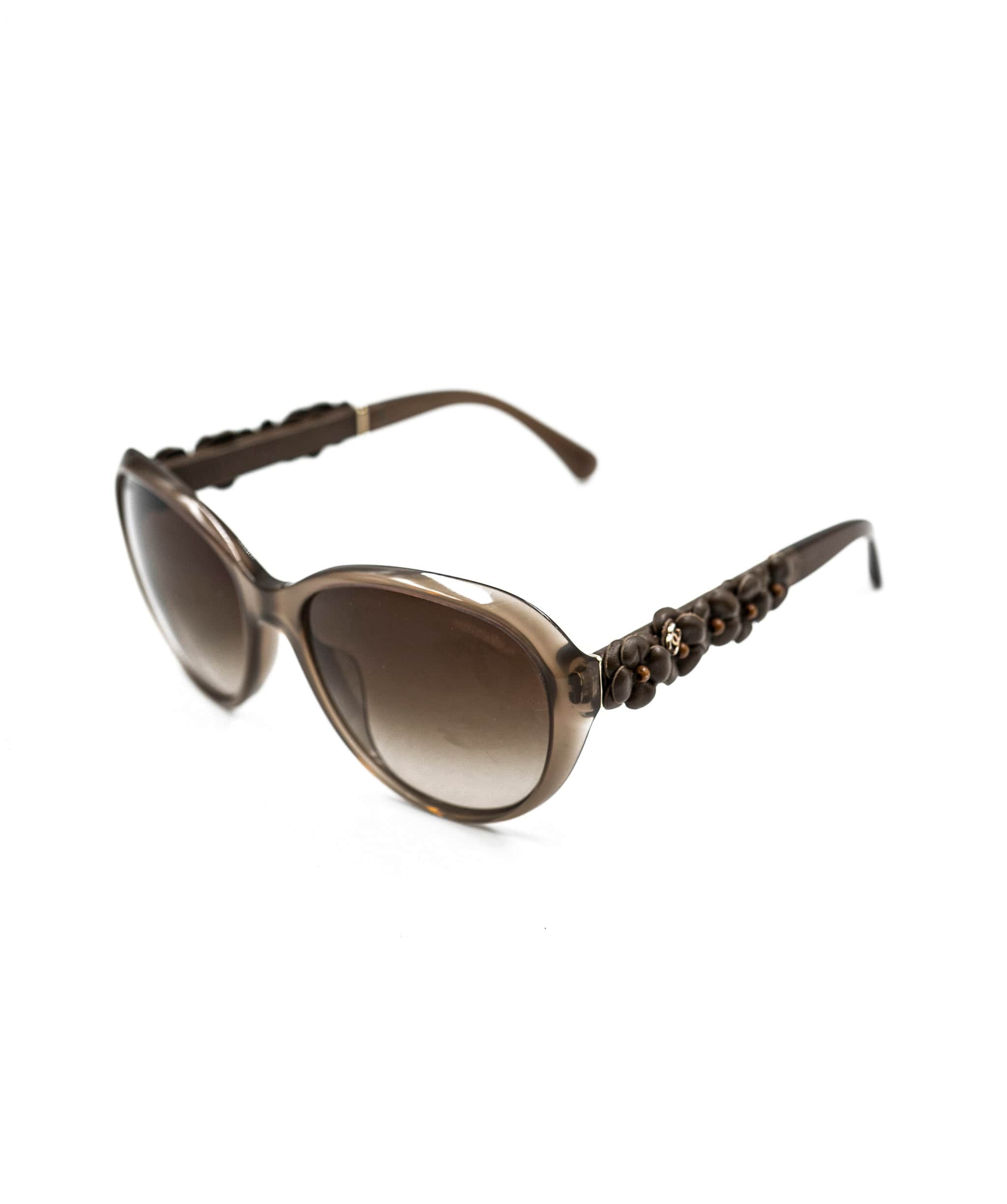 Chanel Chanel Brown Camellia Sunglasses - ADL1656