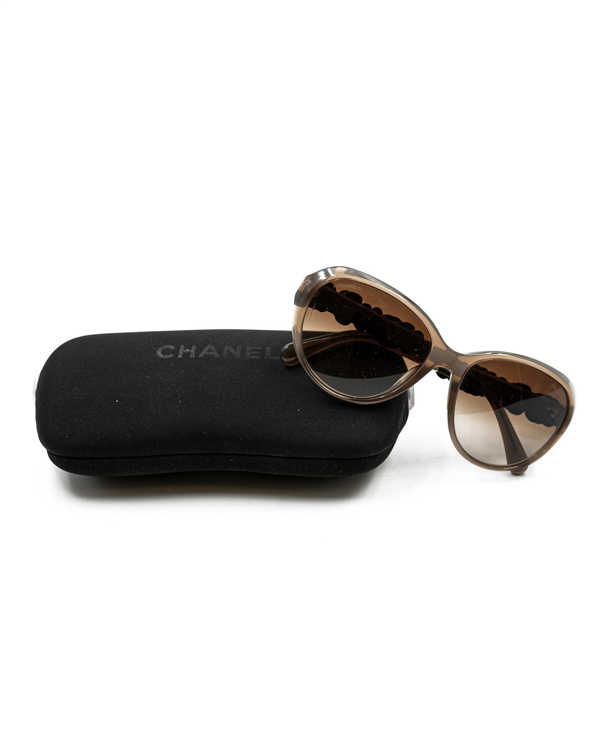 Chanel Chanel Brown Camellia Sunglasses - ADL1656