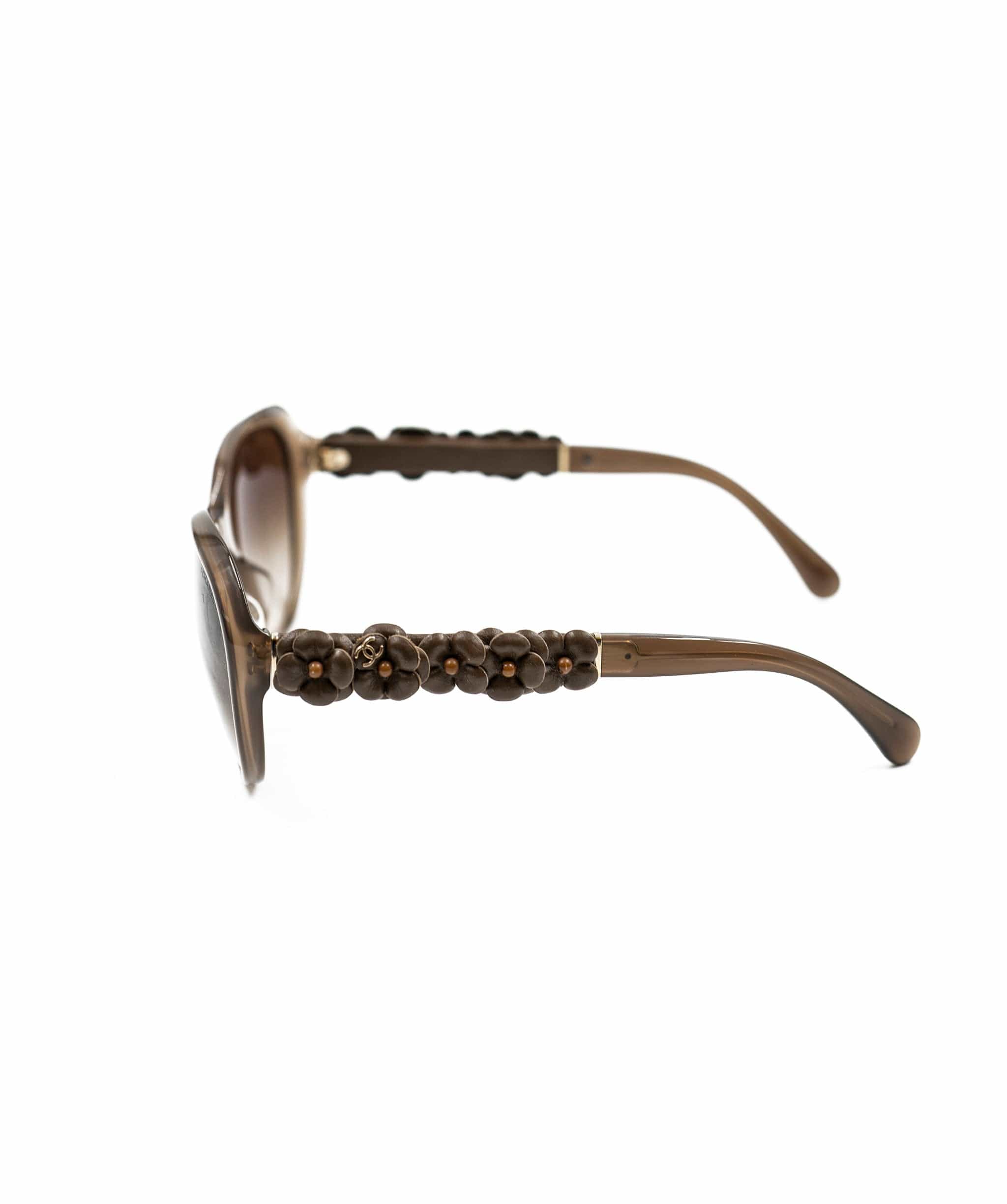 Chanel Chanel Brown Camellia Sunglasses - ADL1656