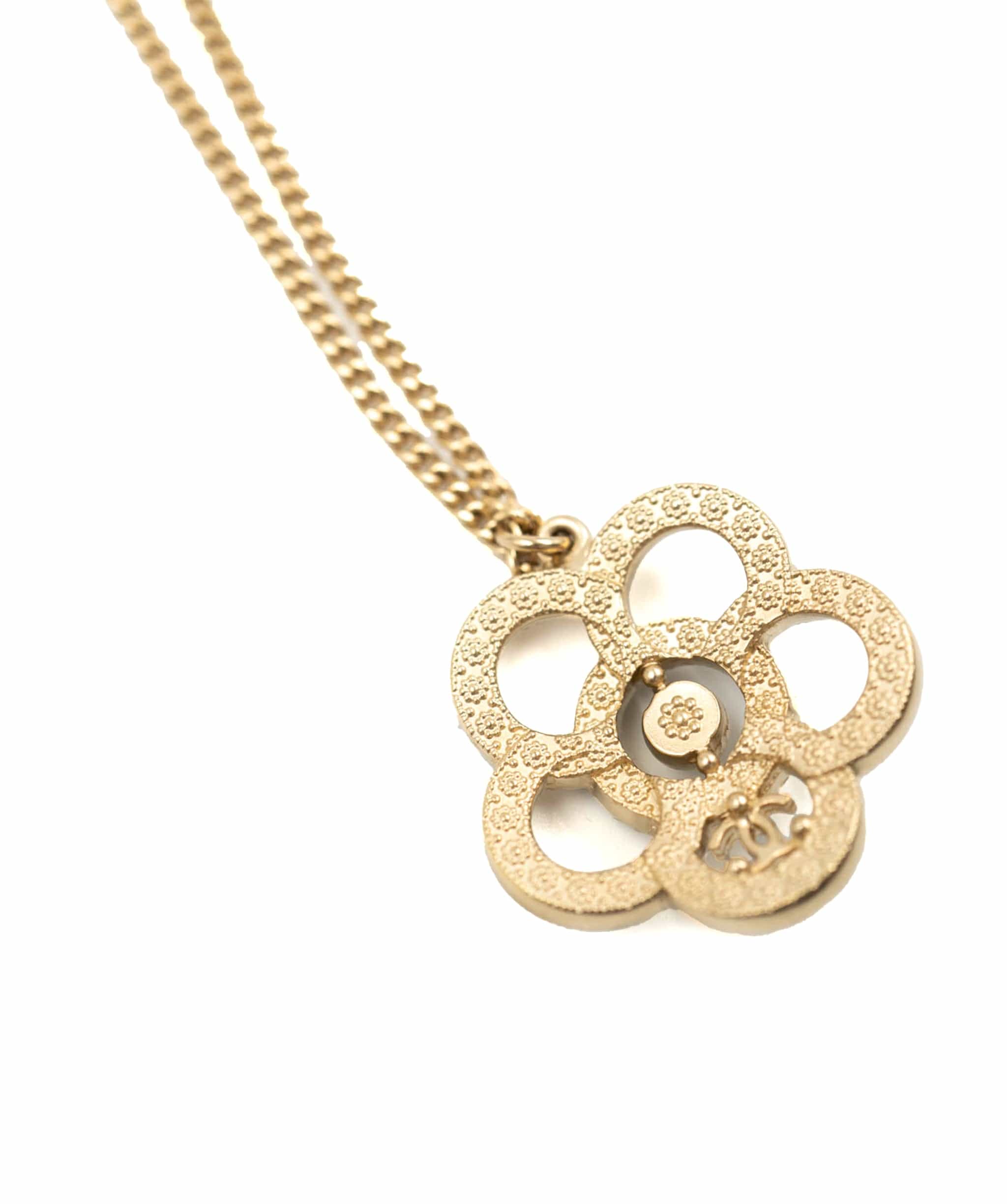 Chanel Chanel Camellia flower motif necklace - AWL3757