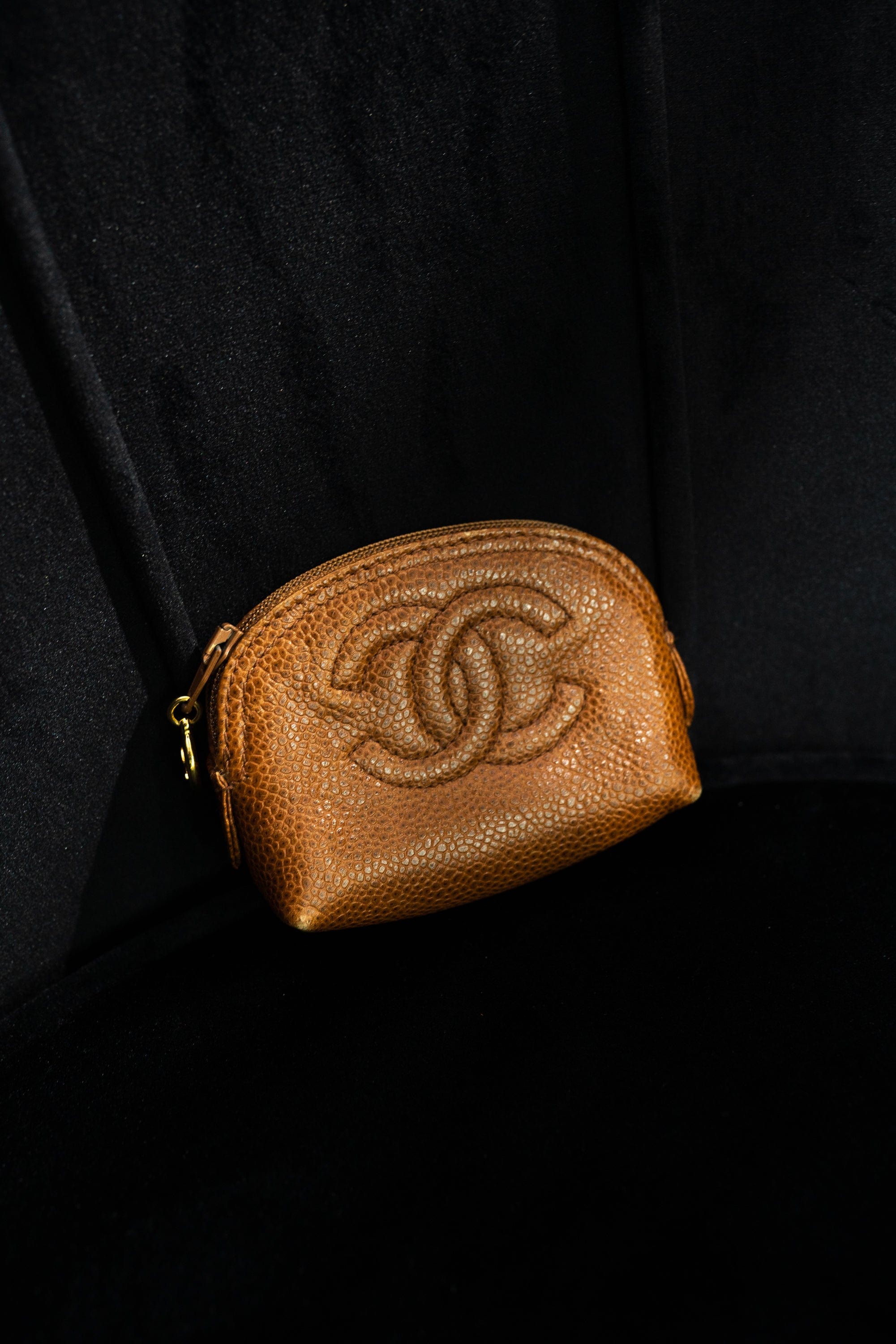 Chanel Chanel Caramel Caviar Coin Purse - AWL2823