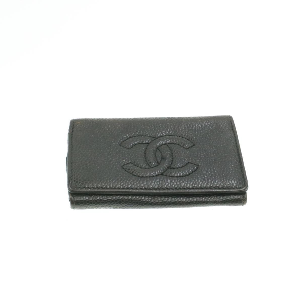 Chanel Chanel Caviar Skin CC Key holder