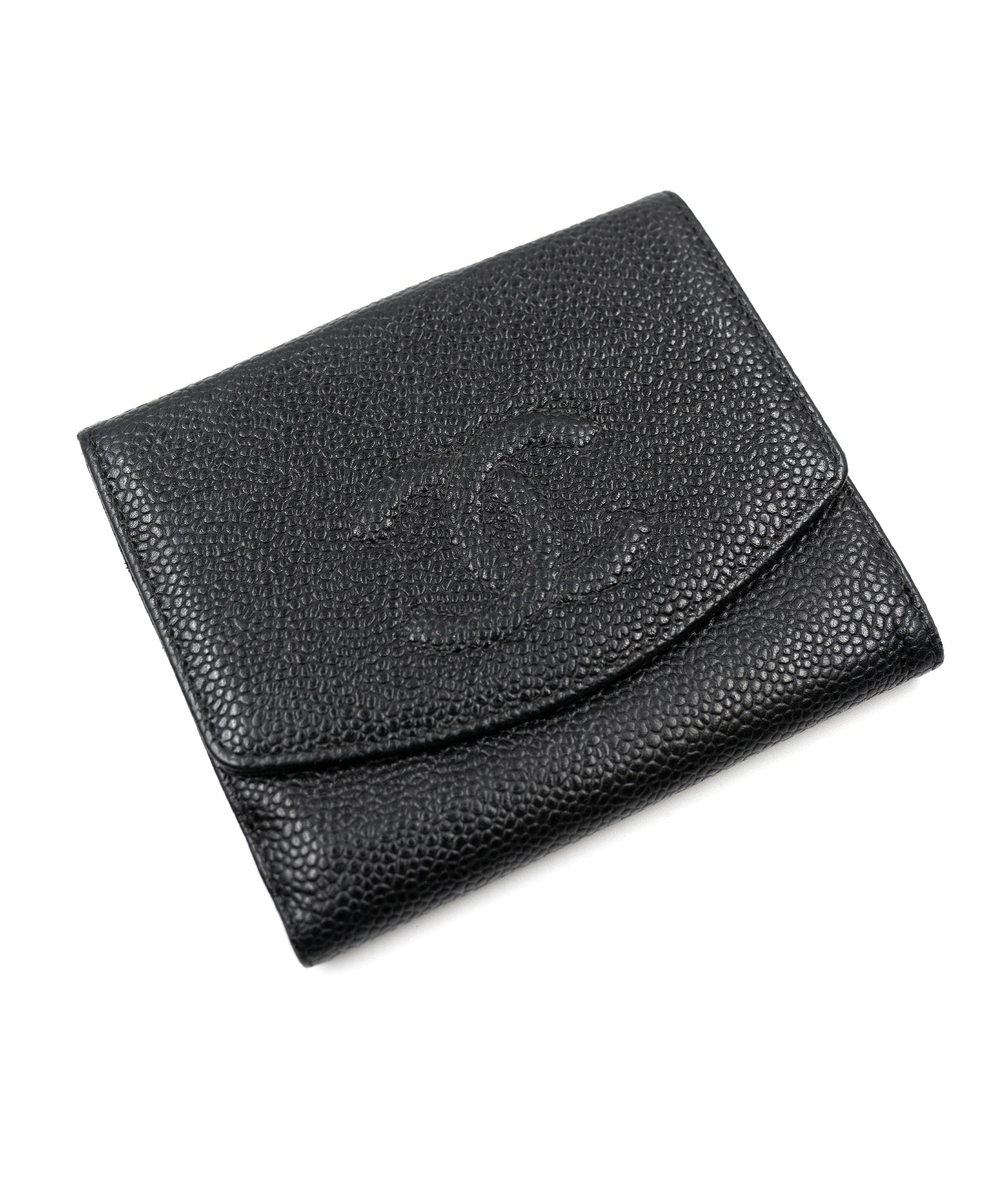 Chanel Chanel Caviar Skin Wallet with small embossed CC - AWL3564