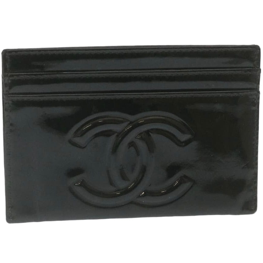 Chanel CHANEL CC Camellia Patent Leather Card Holder - AWL3504