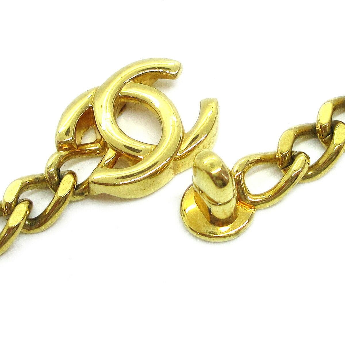 Chanel Chanel CC Charm Turnlock Gold Chain - ASL1850