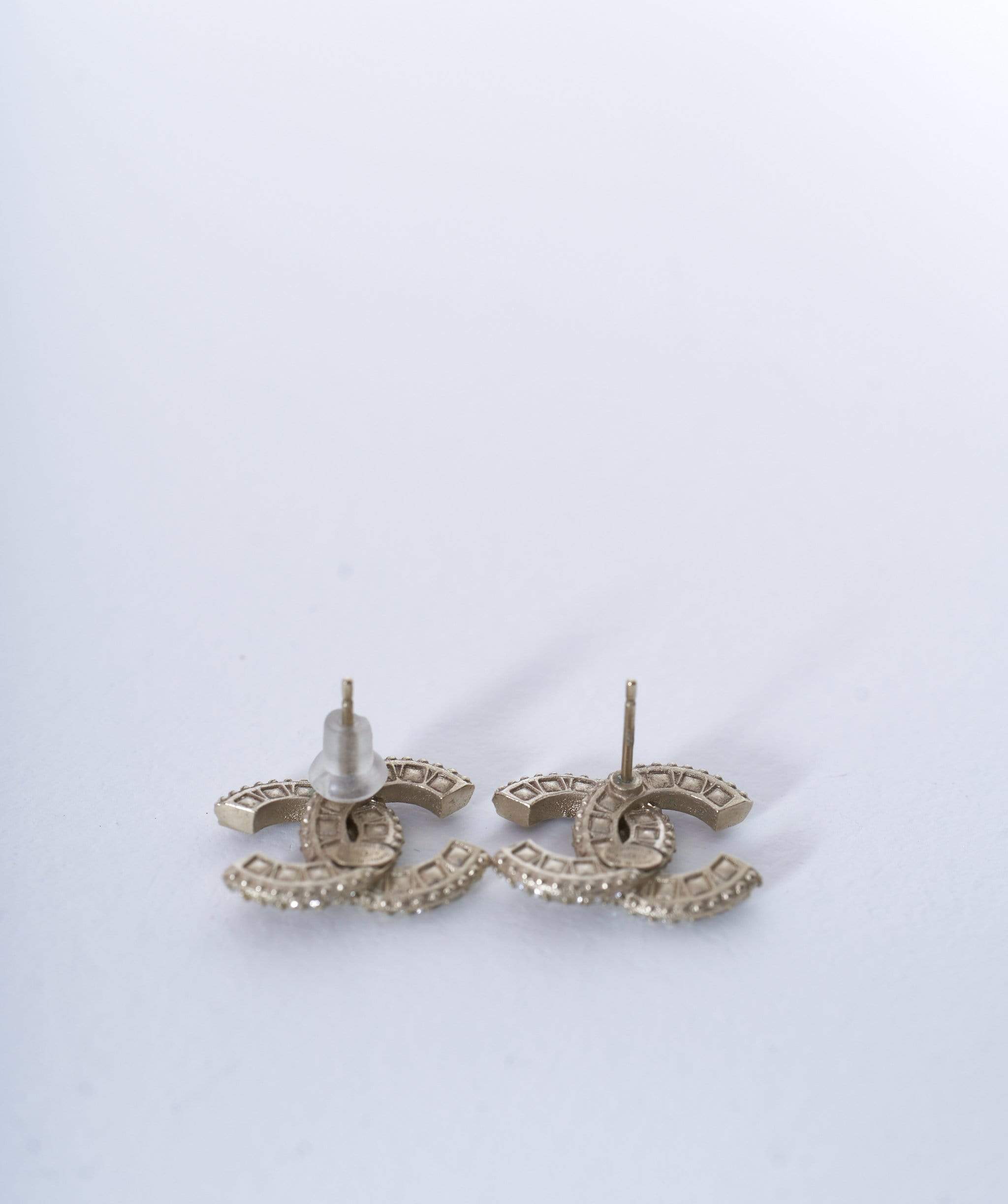 Chanel Chanel CC Diamante Stud Earrings