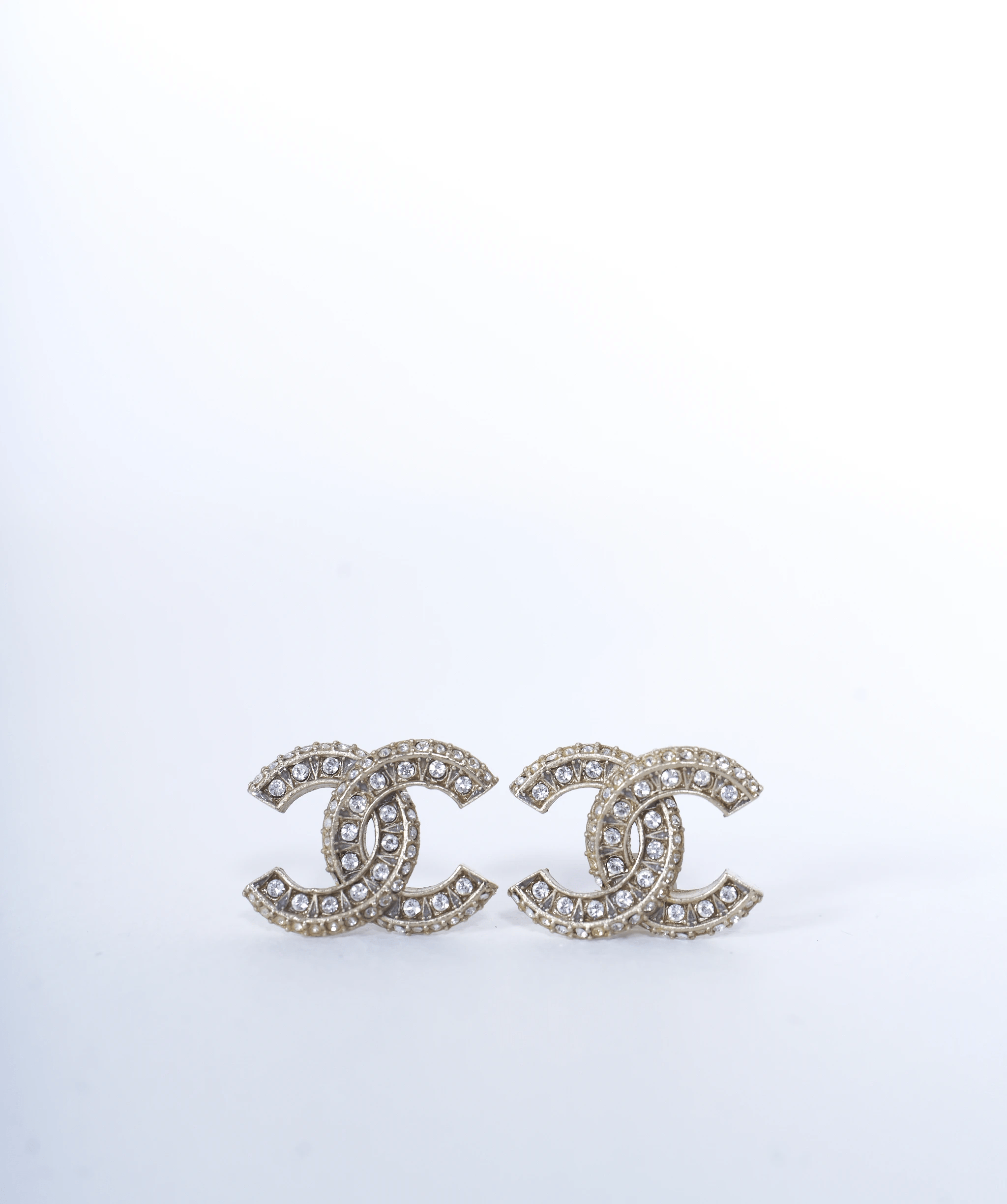 Chanel Chanel CC Diamante Stud Earrings