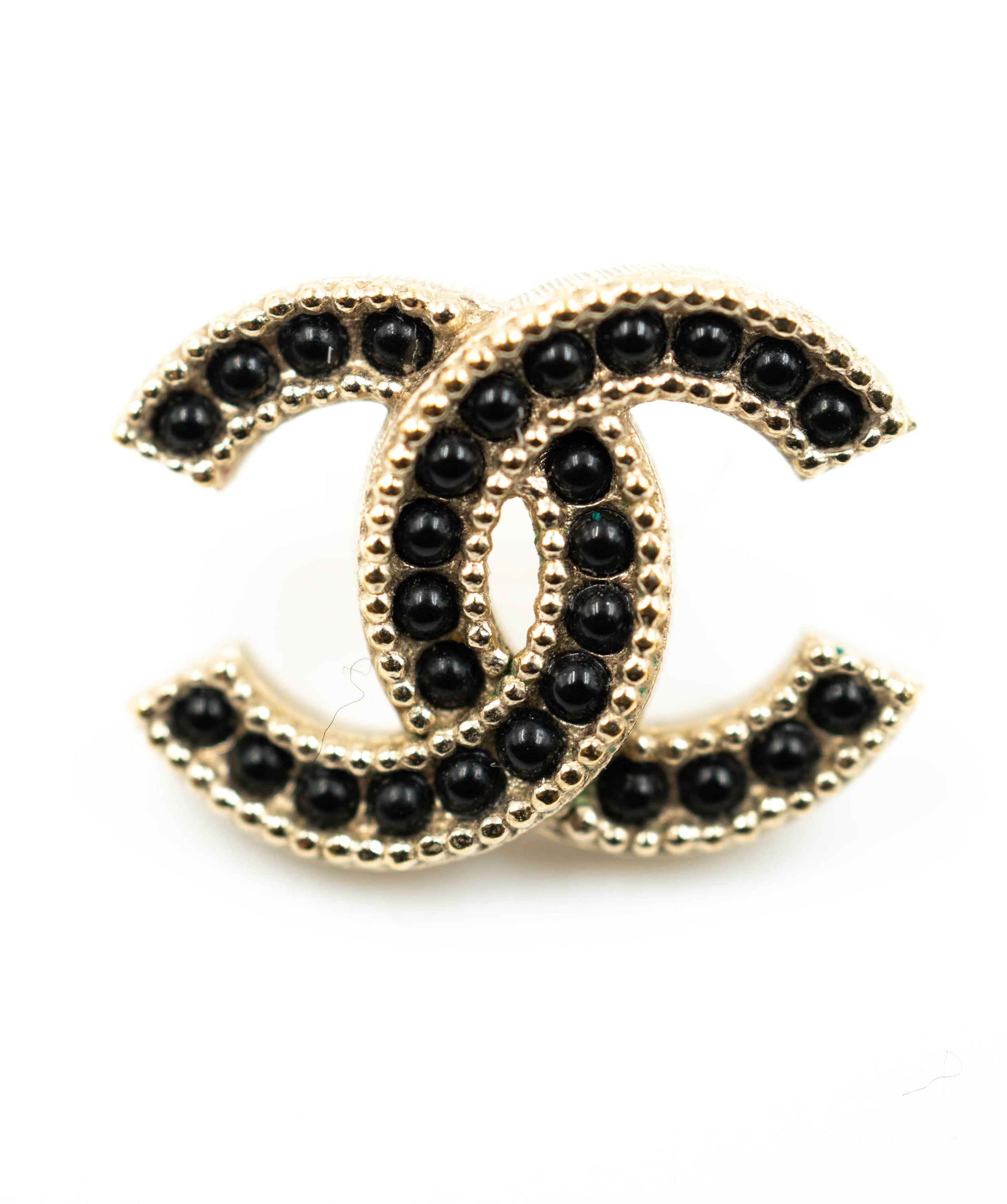 Chanel Chanel CC earrings with black crystals - AWL3815