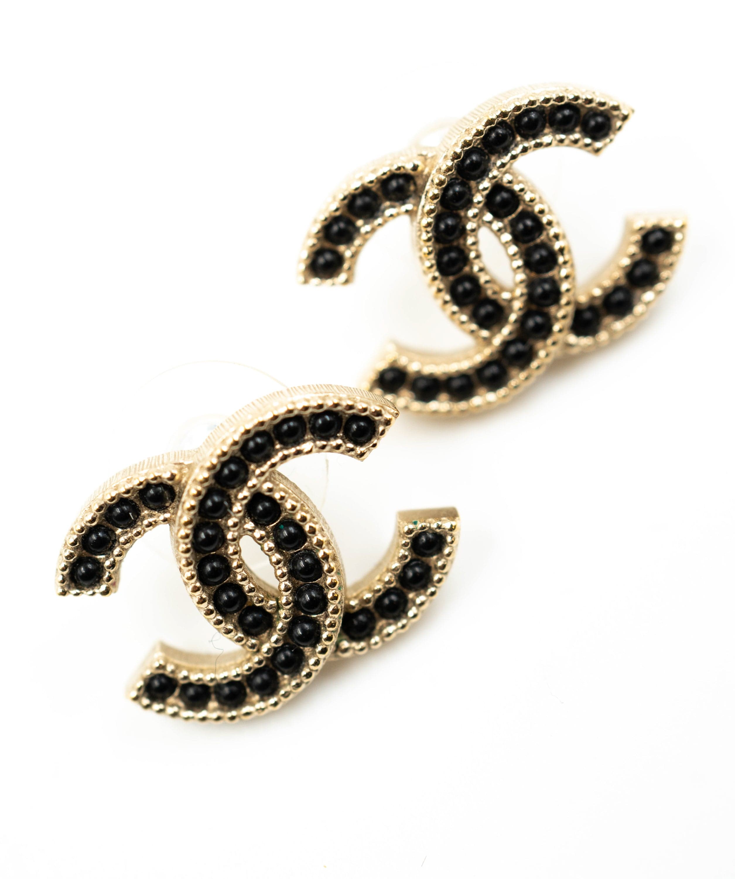 Chanel Chanel CC earrings with black crystals - AWL3815