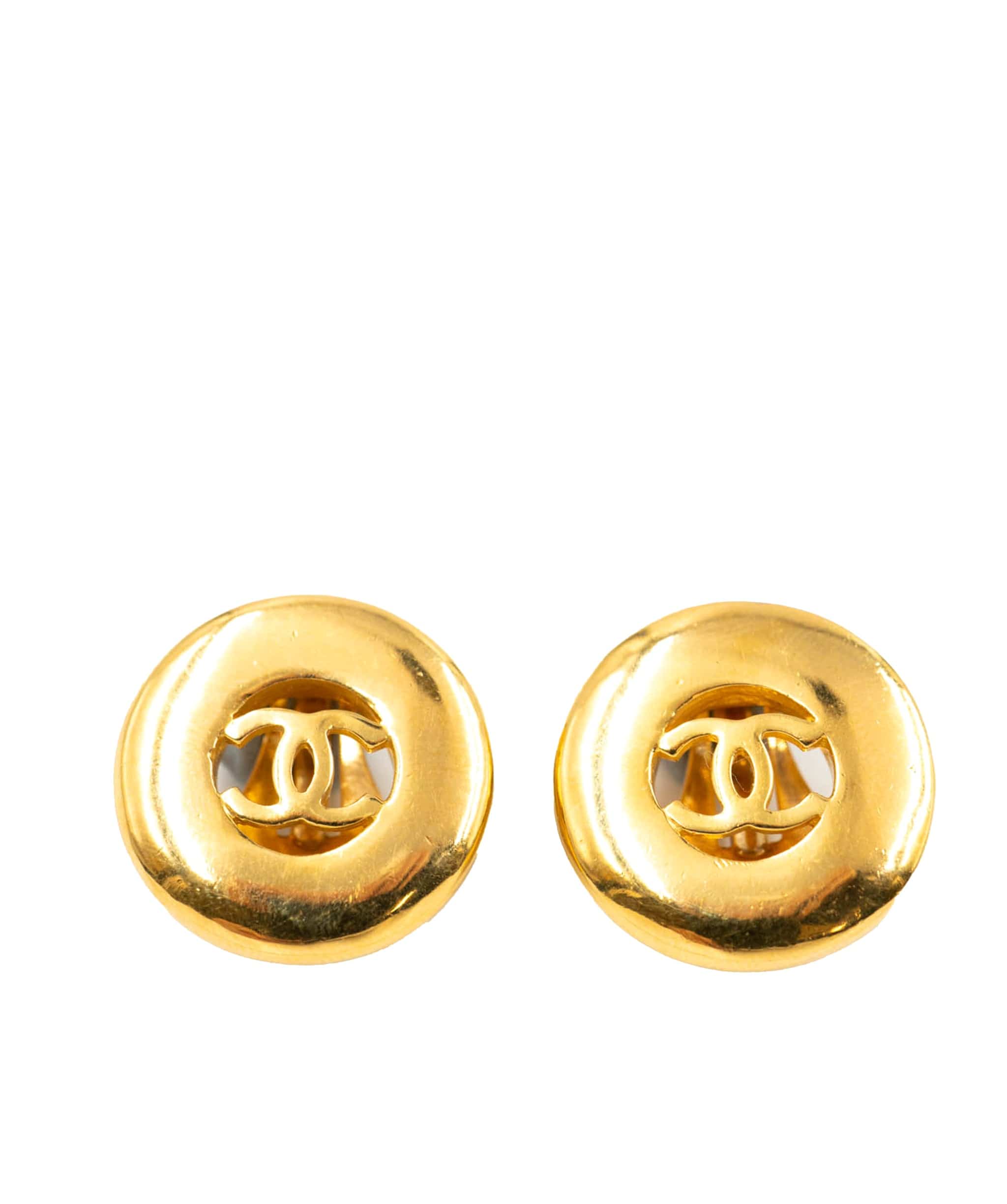 Chanel Chanel CC gold clip on earrings - AWL3862