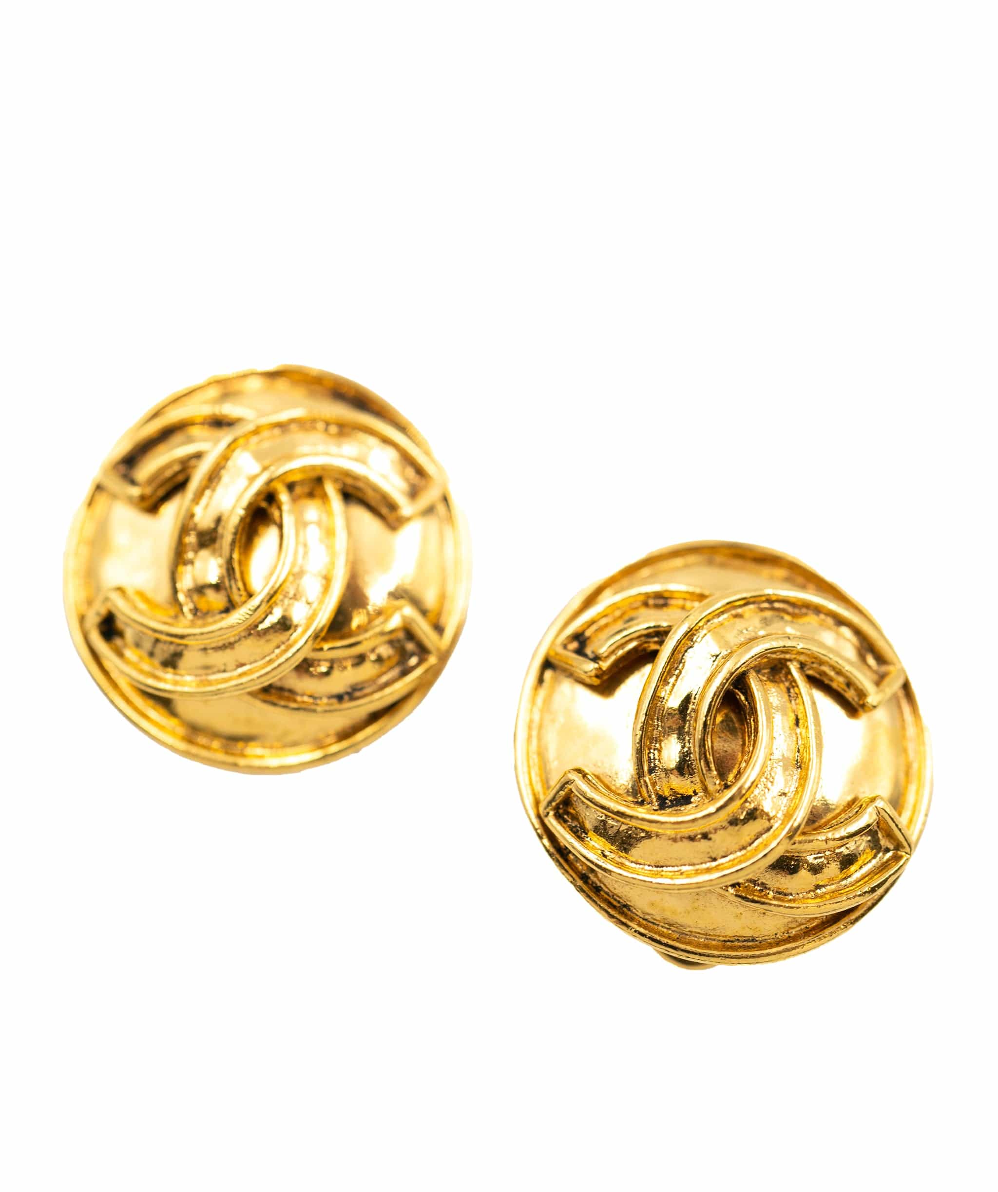 Chanel Chanel CC GOLD earrings clip on ASL4302