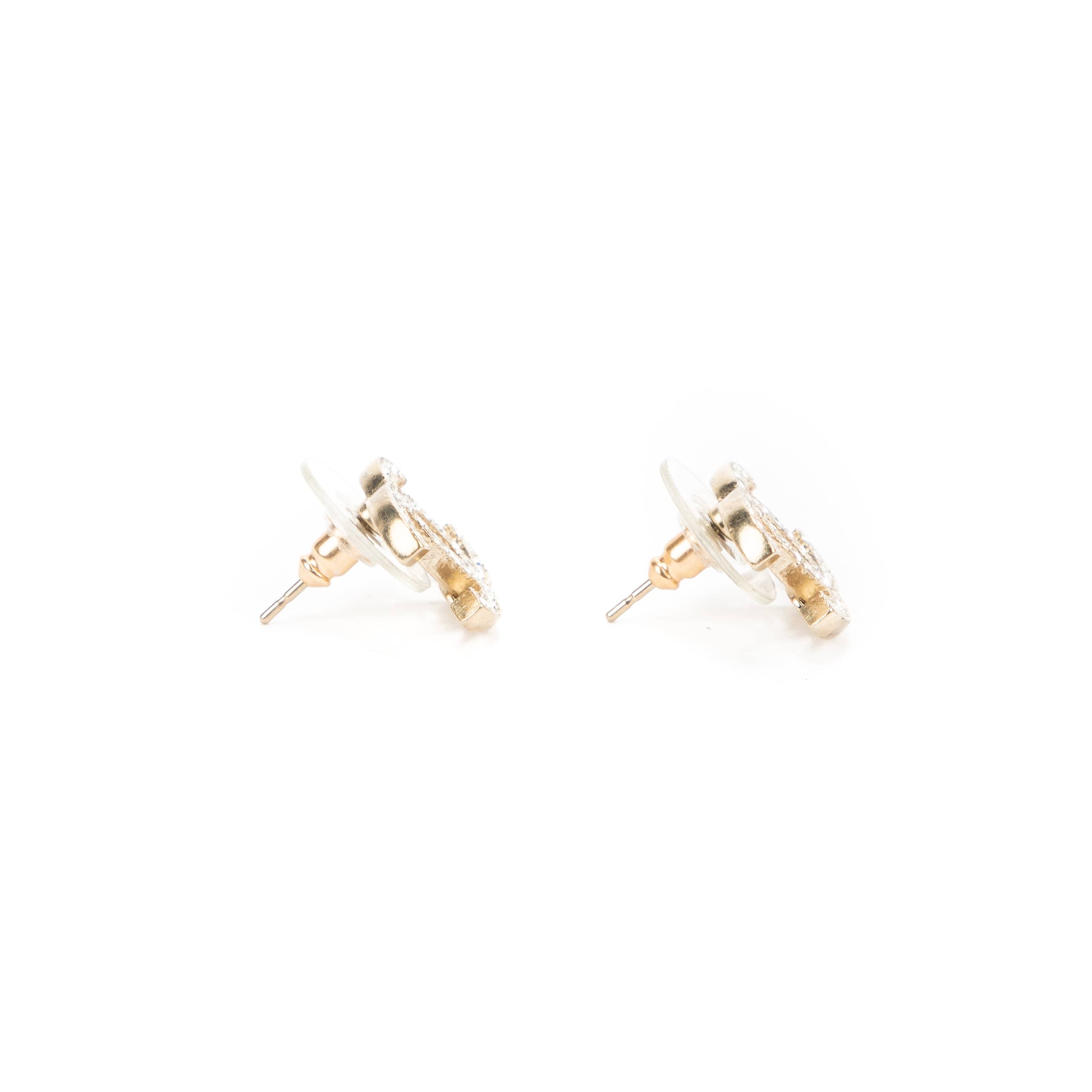 Chanel Chanel CC logo Crystal Earrings - AWL1973