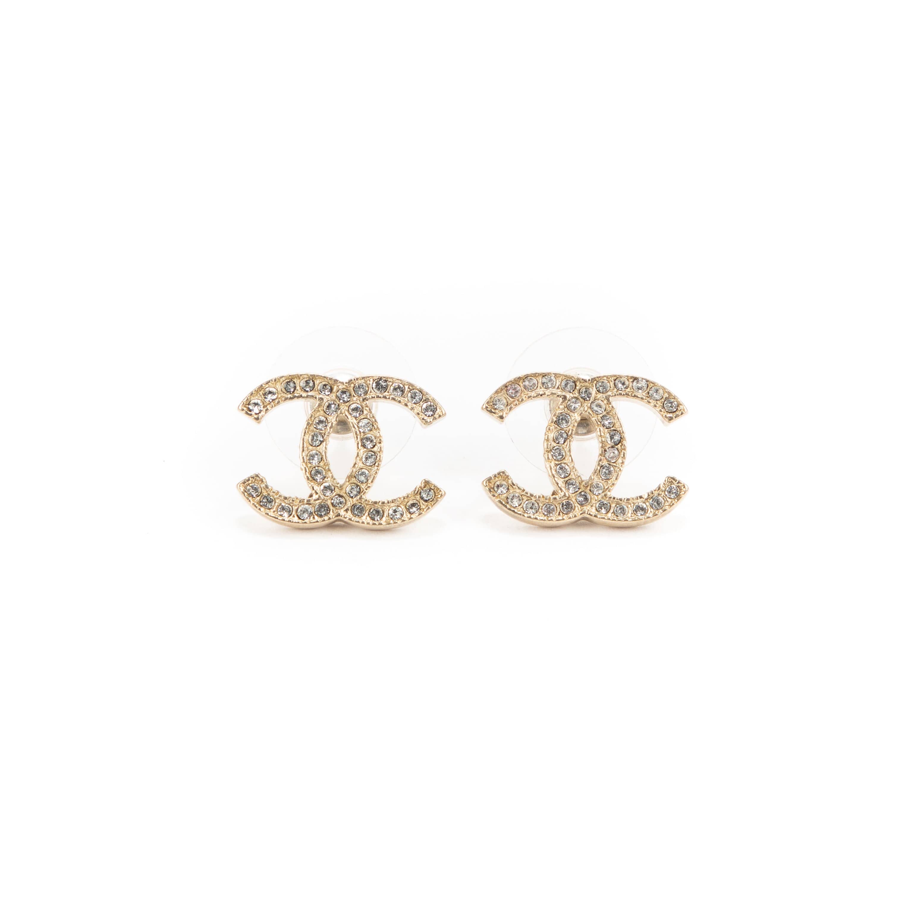 Chanel Chanel CC logo Crystal Earrings - AWL1973