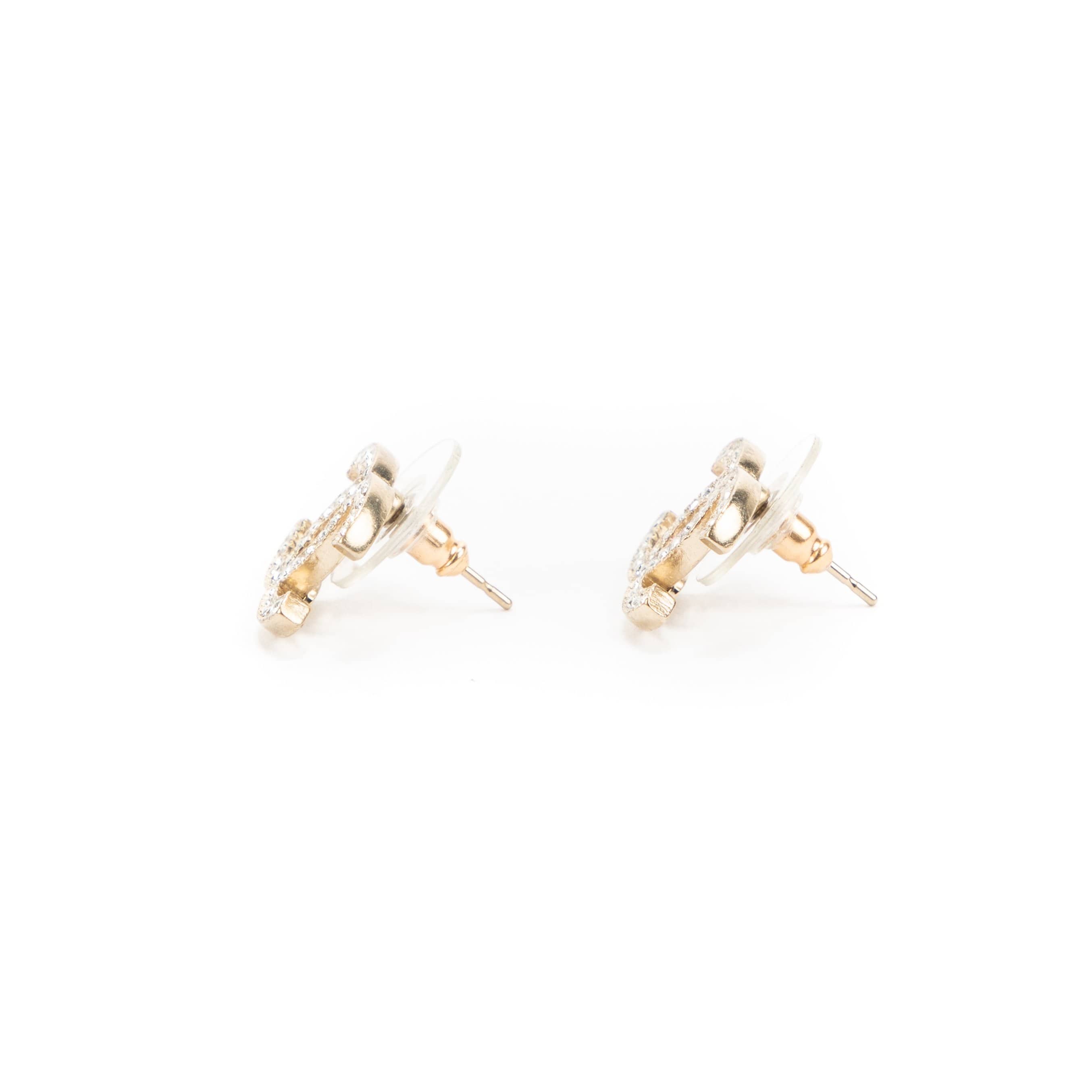 Chanel Chanel CC logo Crystal Earrings - AWL1973