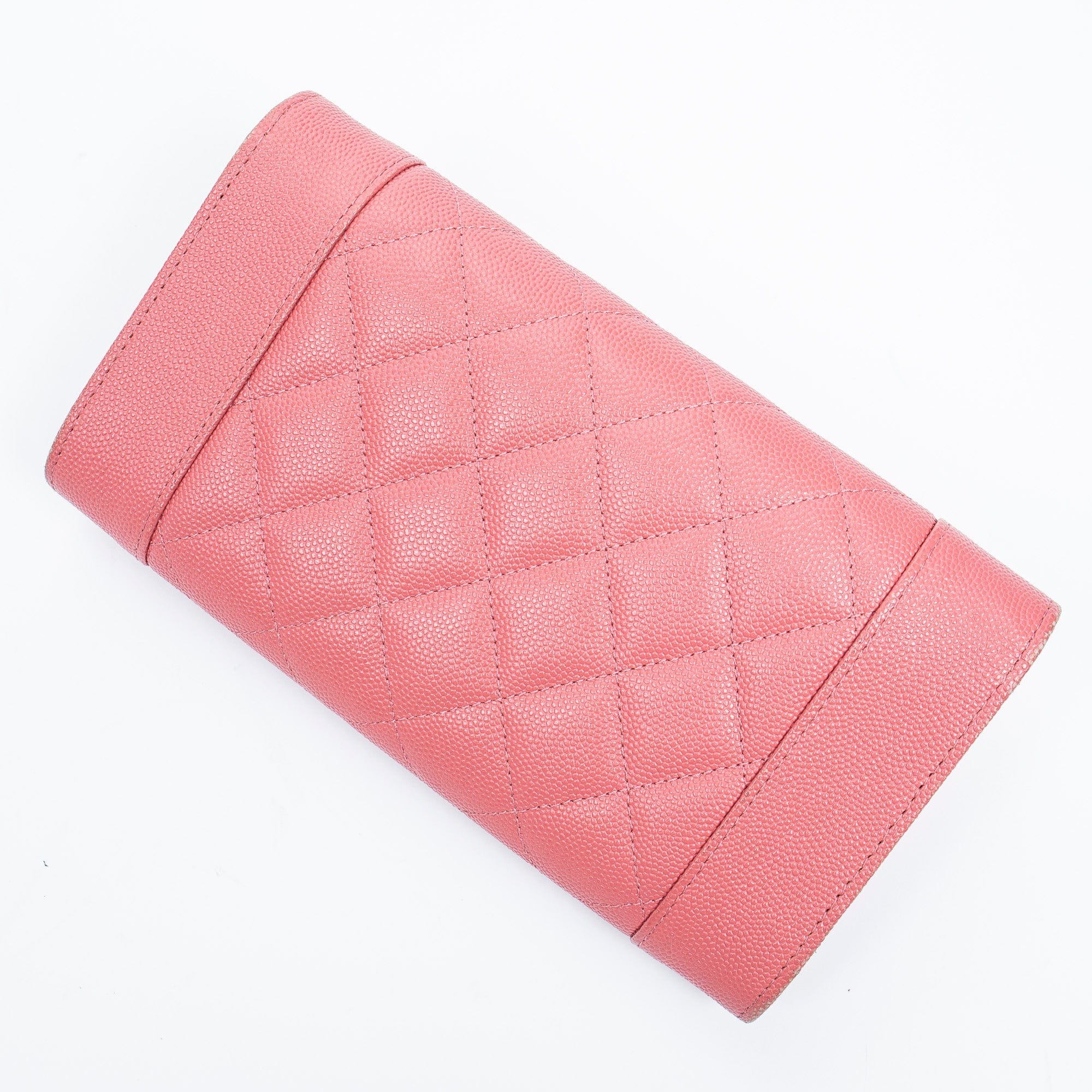 Chanel Chanel CC Mademoiselle Pink Caviar Skin Flap Wallet - AWL2329