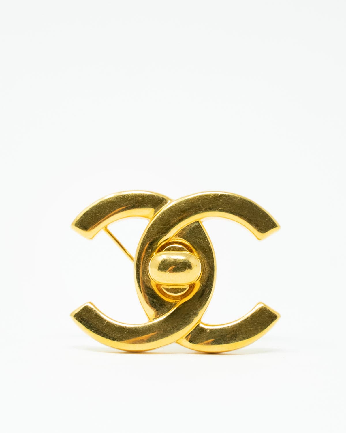 Chanel Chanel CC Turnstile Lock Brooch -ADL2014