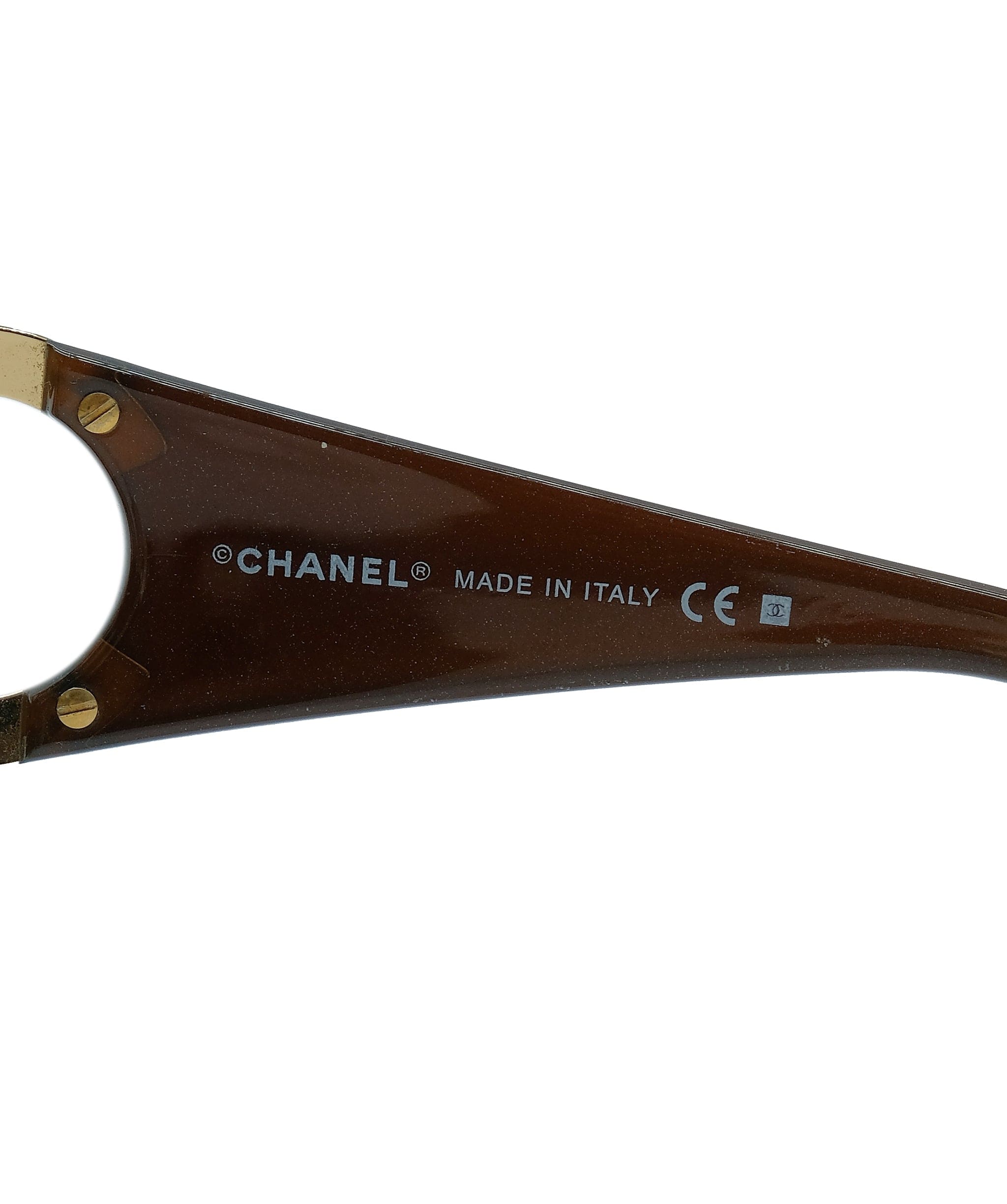 Chanel Chanel CC Wrap Sunglasses Brown ASL7471