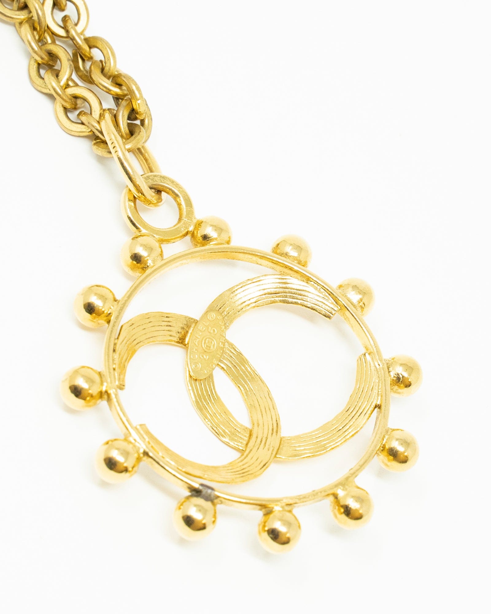 Chanel Chanel Chain Necklace with cut-out CC Pendant - ASL3340